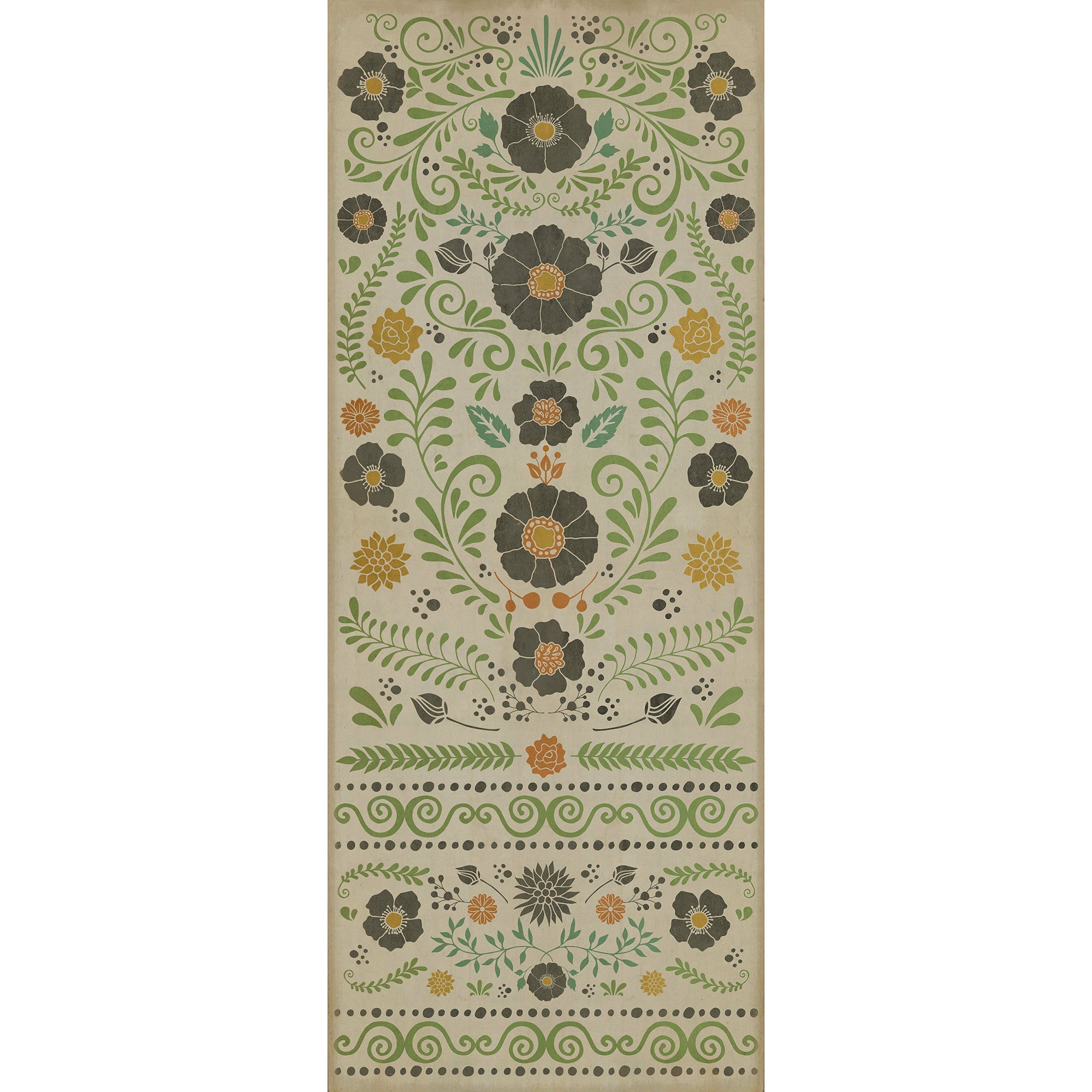 Pattern 36 Prettiest Weeds Vinyl Floor Cloth