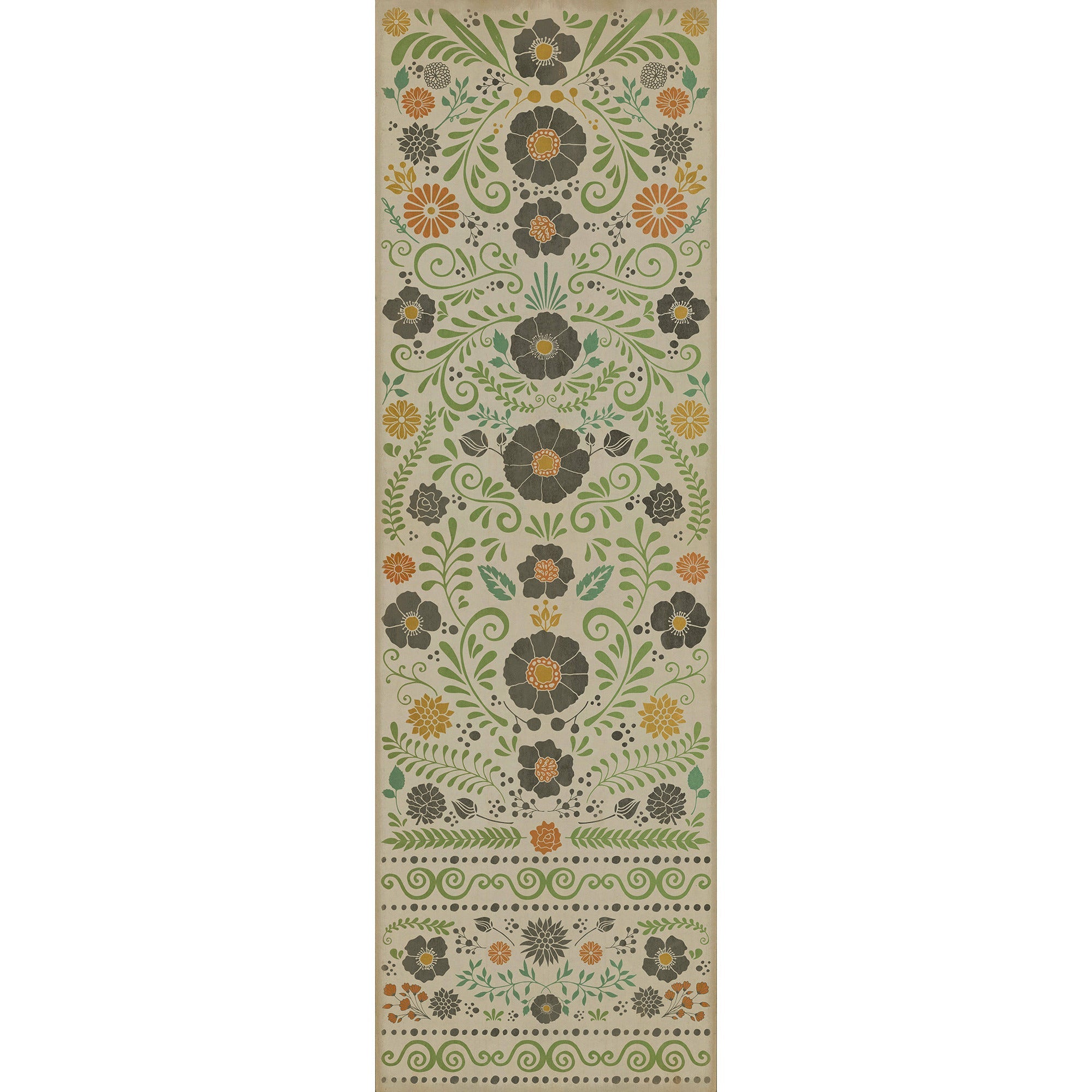 Pattern 36 Prettiest Weeds Vinyl Floor Cloth