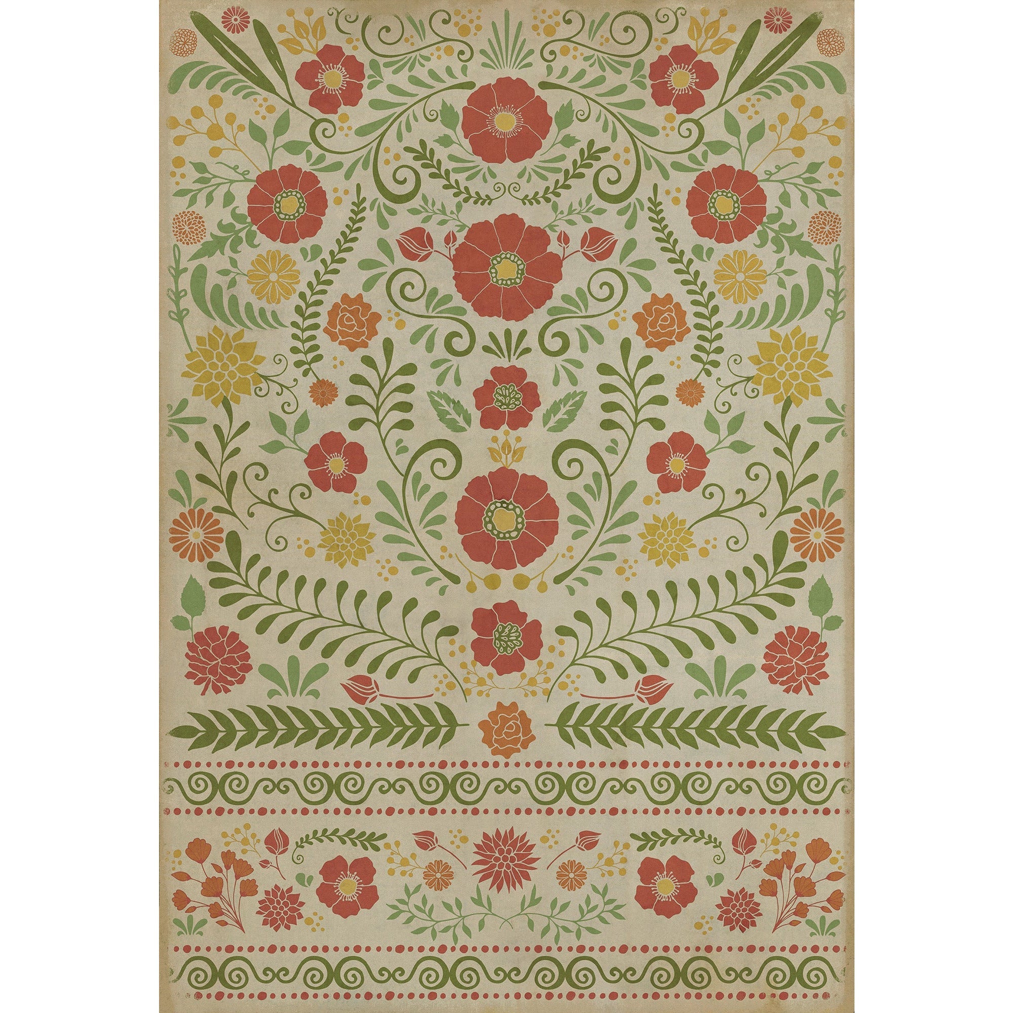 Pattern 36 Where To Be Happiest Vinyl Floor Cloth