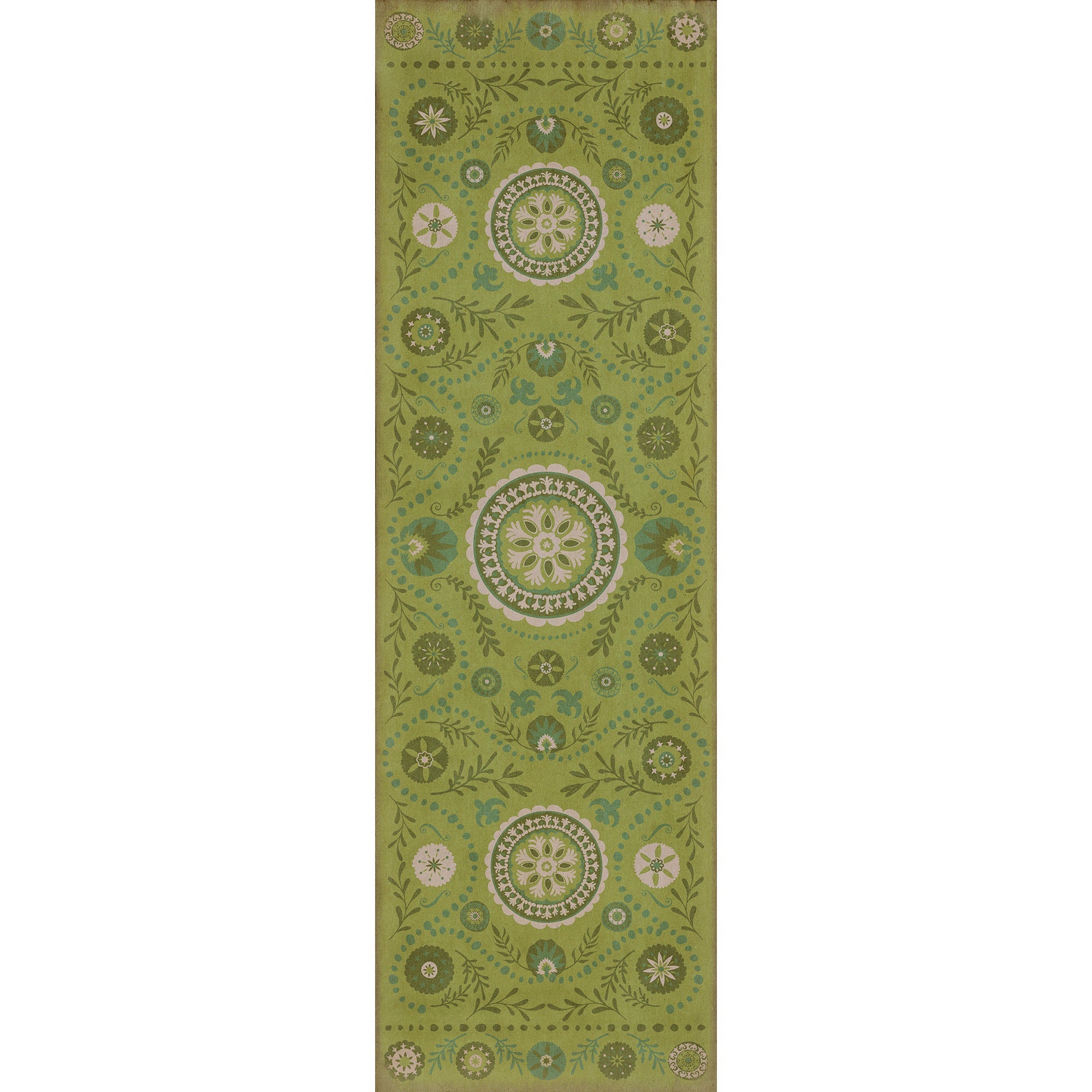 Pattern 38 A Garden Path Vinyl Floor Cloth