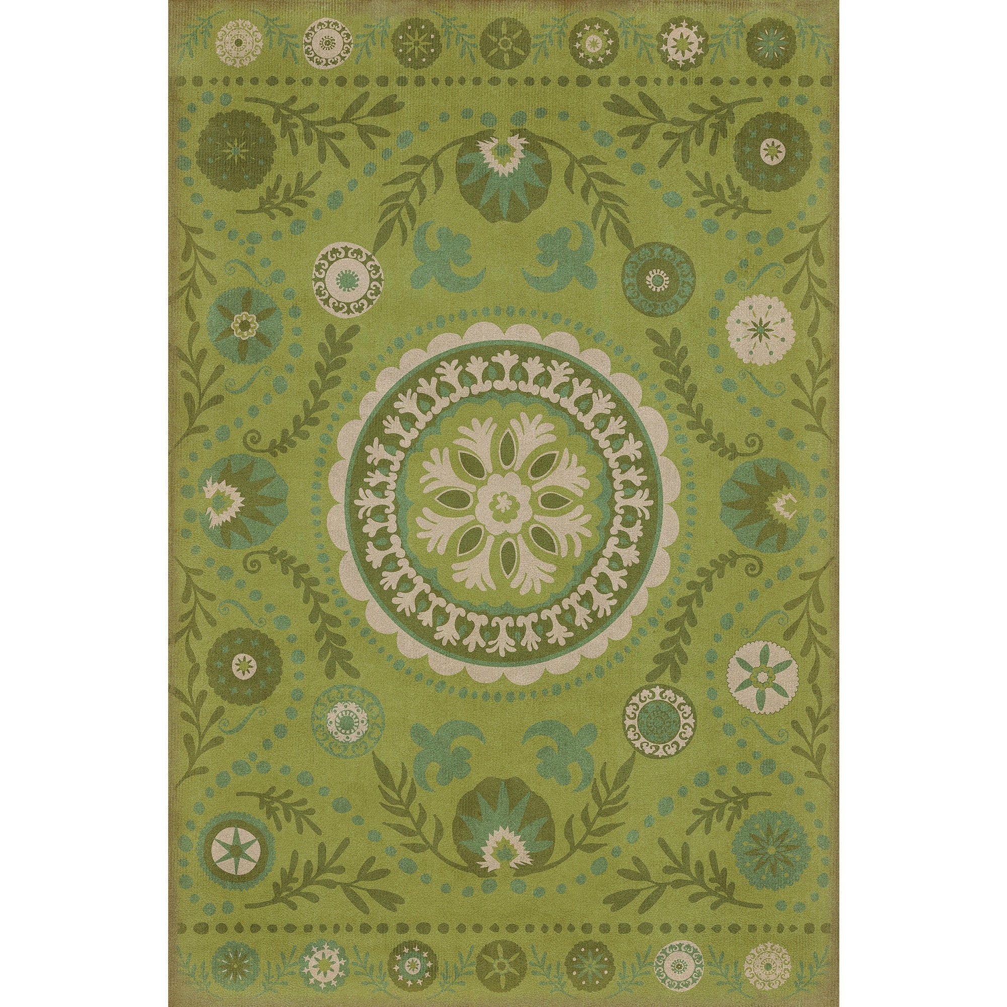 Pattern 38 A Garden Path Vinyl Floor Cloth