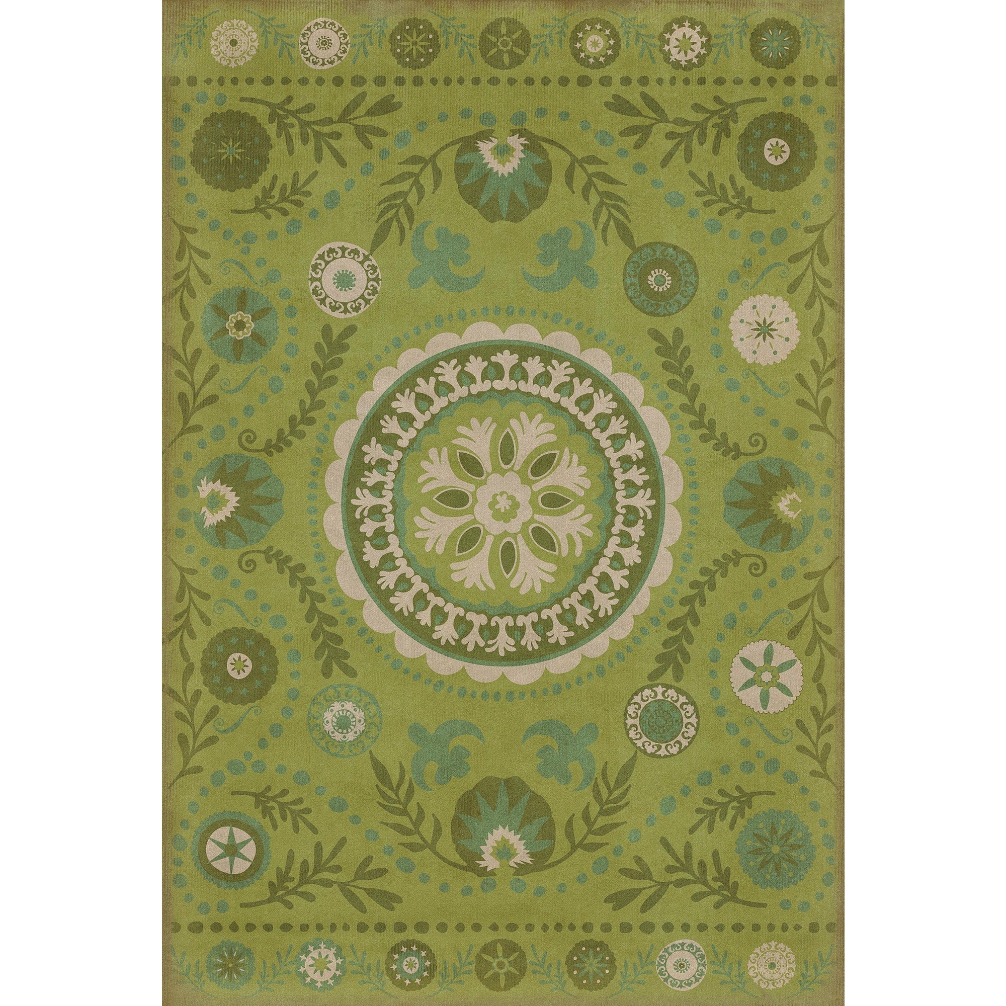Pattern 38 A Garden Path Vinyl Floor Cloth