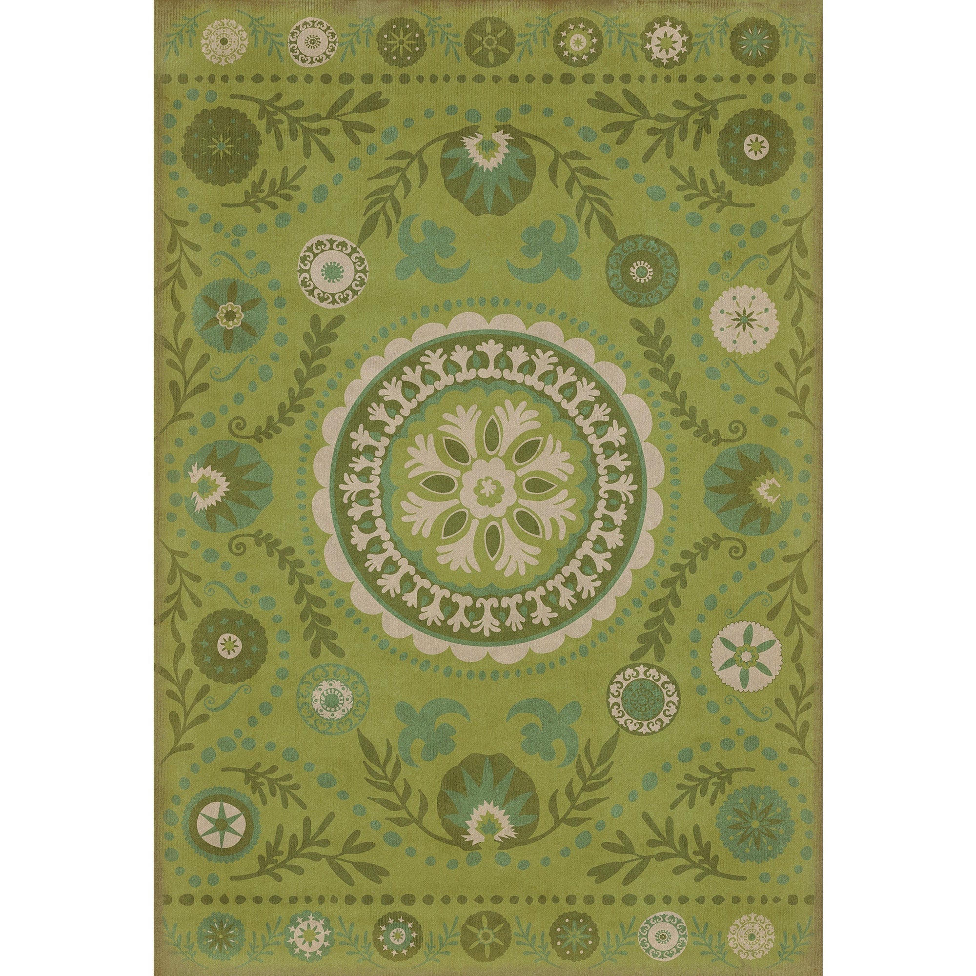 Pattern 38 A Garden Path Vinyl Floor Cloth