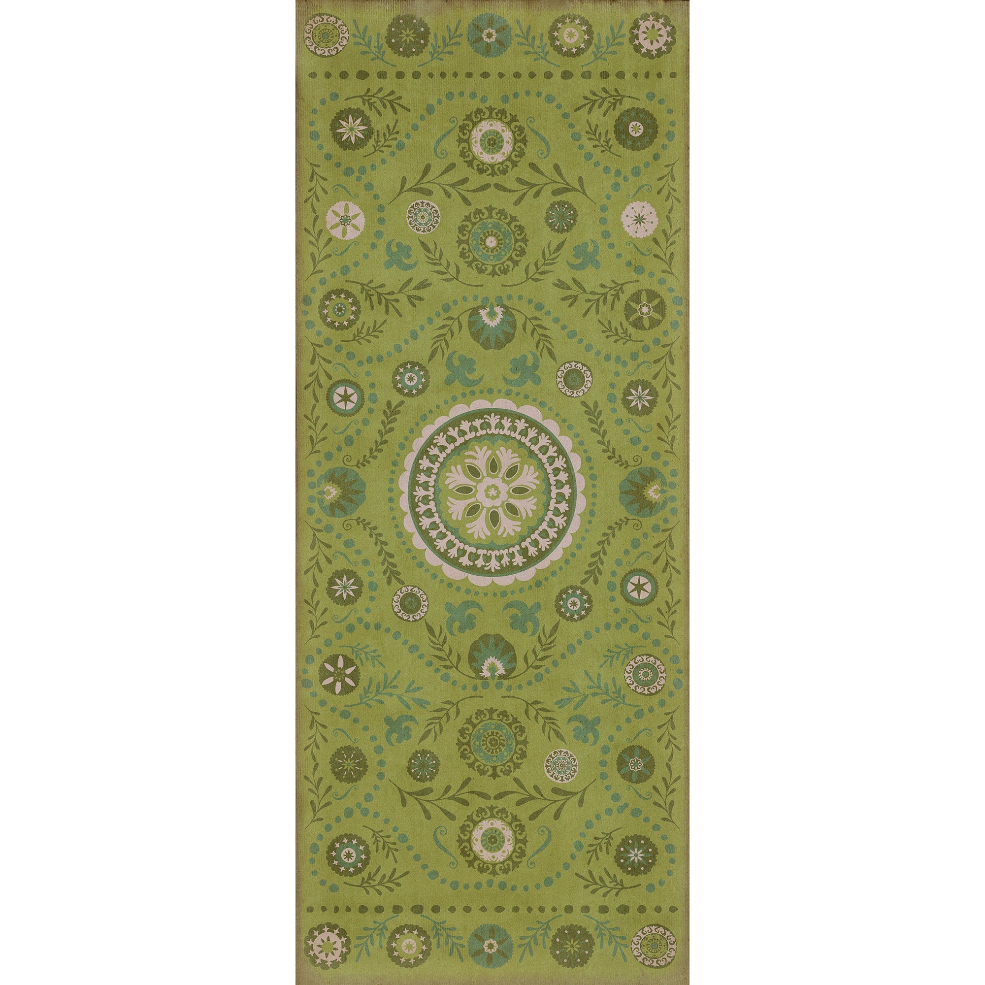 Pattern 38 A Garden Path Vinyl Floor Cloth