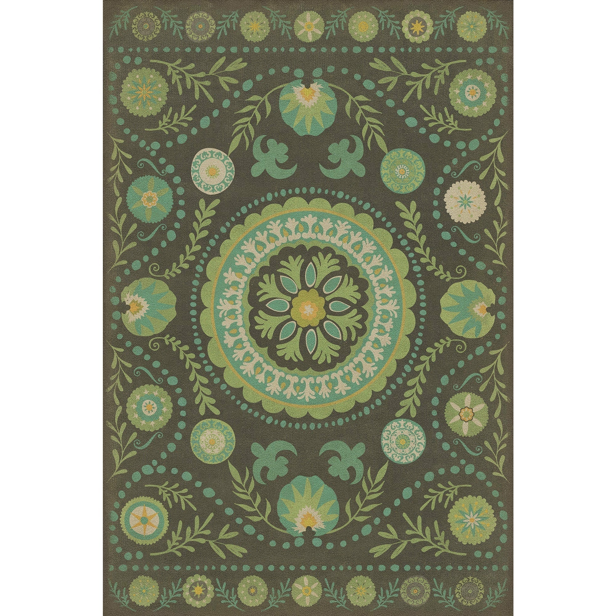 Pattern 38 A Hedge Between Keeps Vinyl Floor Cloth