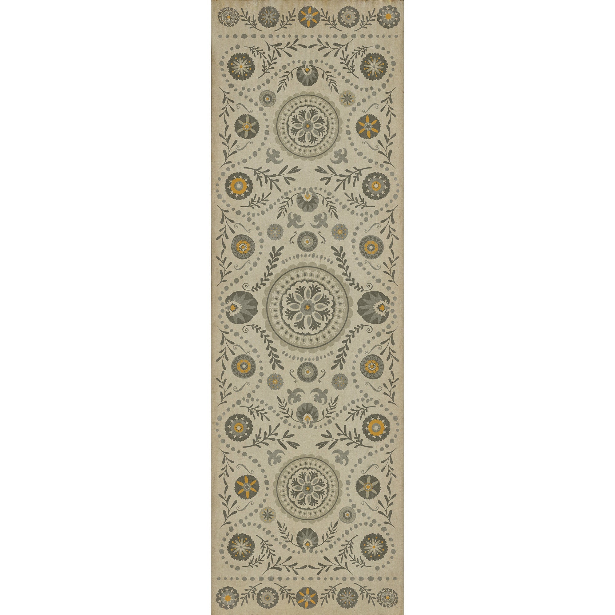 Pattern 38 Je Pense Vinyl Floor Cloth