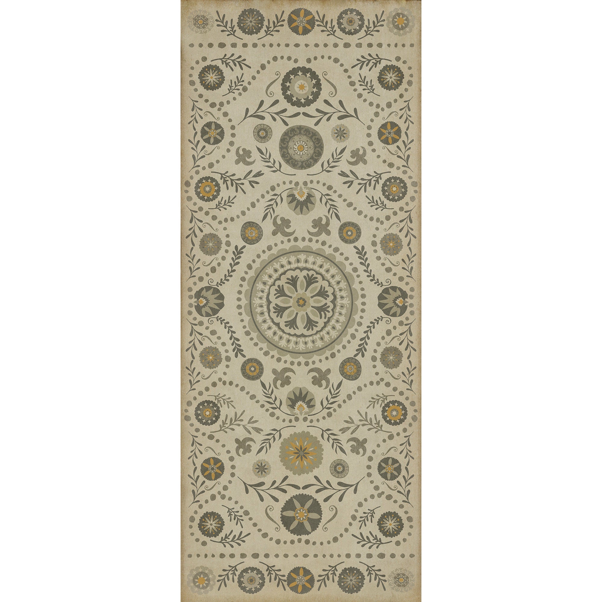 Pattern 38 Je Pense Vinyl Floor Cloth
