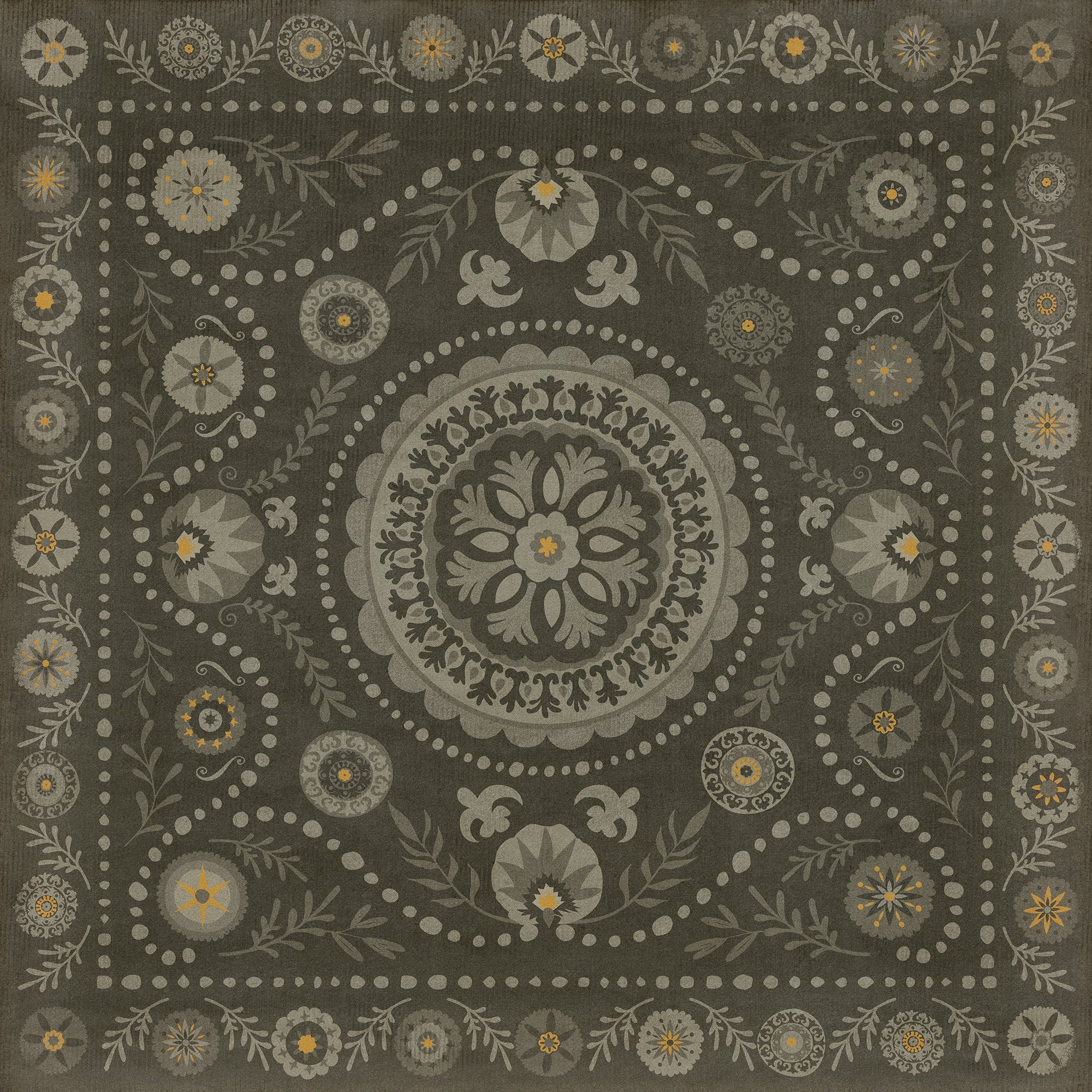 Pattern 38 L'etat C'est Moi Vinyl Floor Cloth