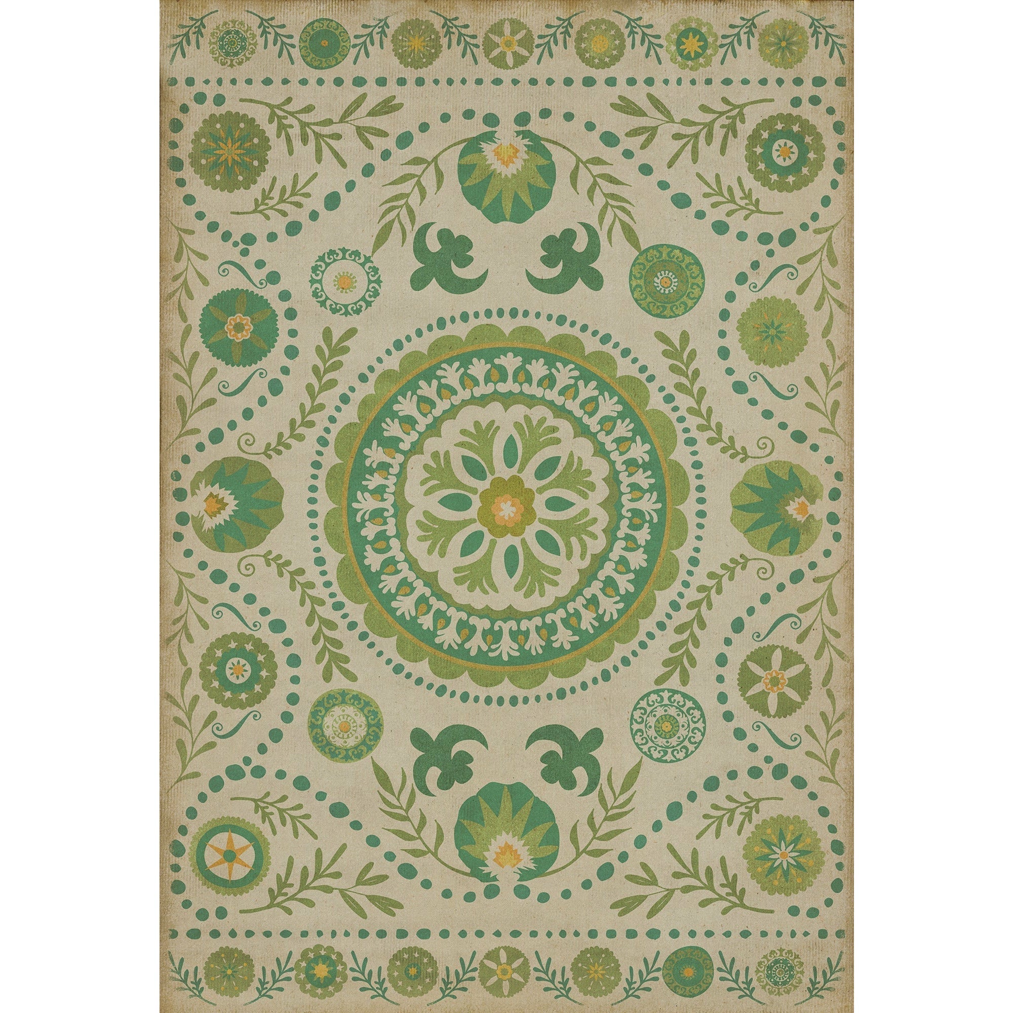 Pattern 38 Spring Vinyl Floor Cloth