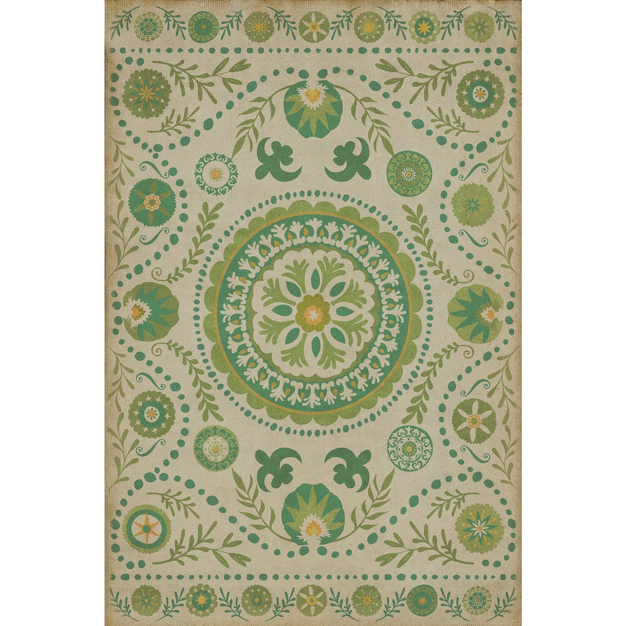 Pattern 38 Spring Vinyl Floor Cloth