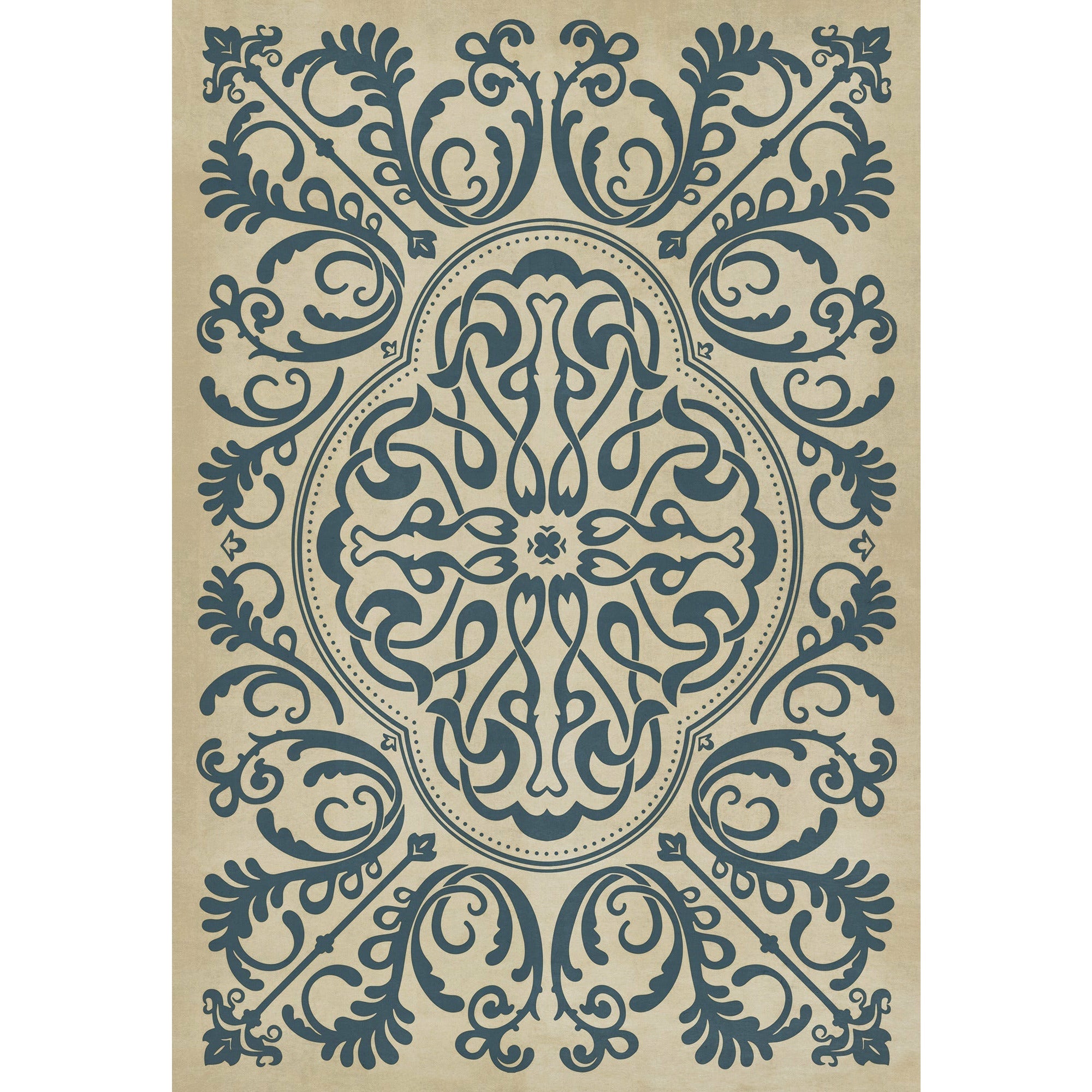 Pattern 39 Gin Rummy Vinyl Floor Cloth