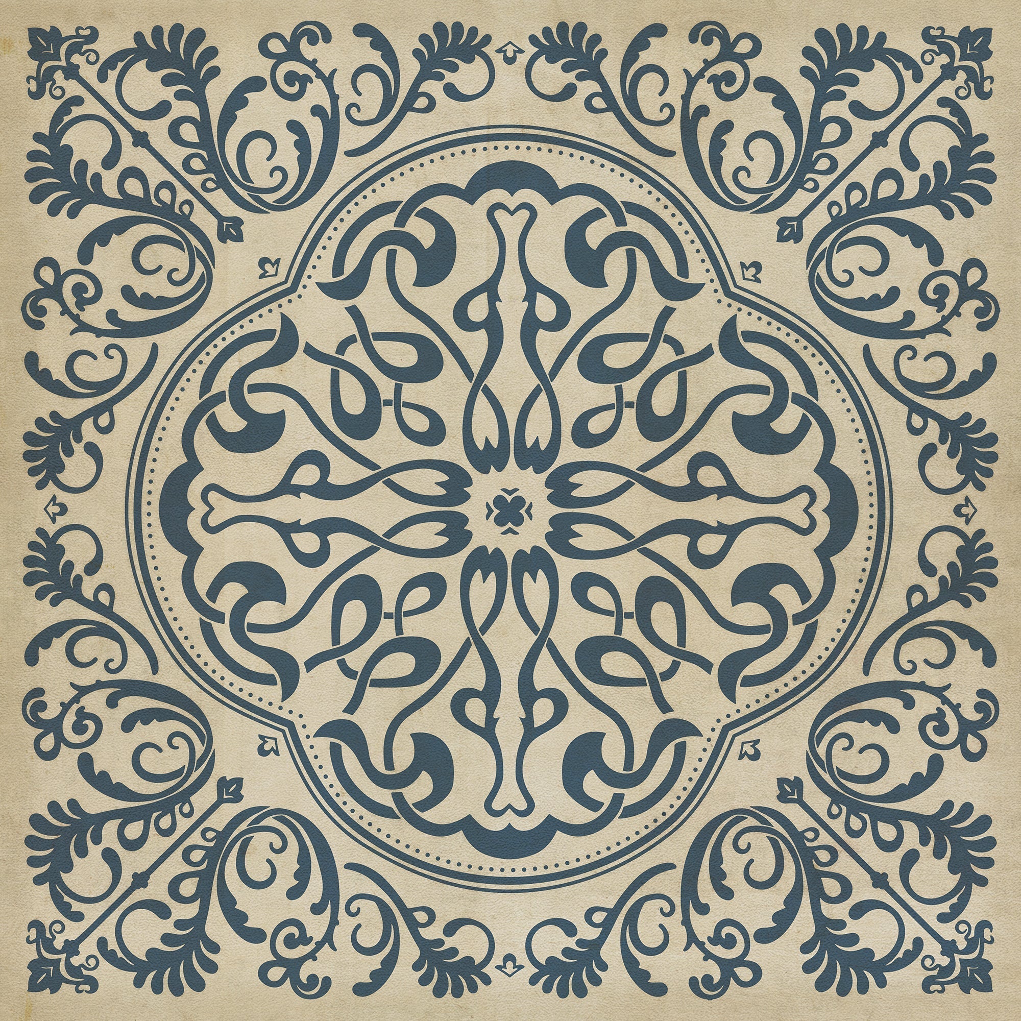 Pattern 39 Gin Rummy Vinyl Floor Cloth