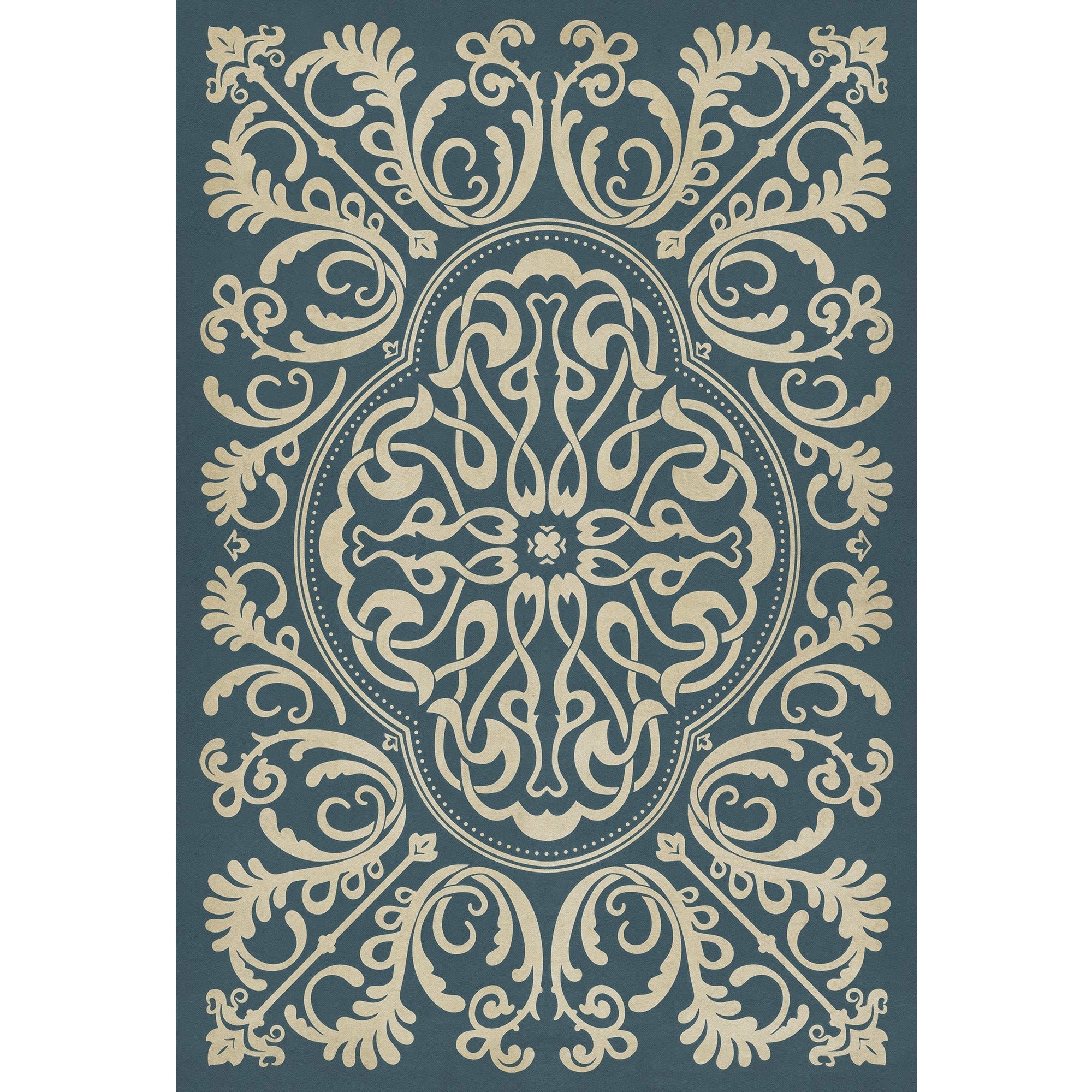 Pattern 39 Spades Vinyl Floor Cloth