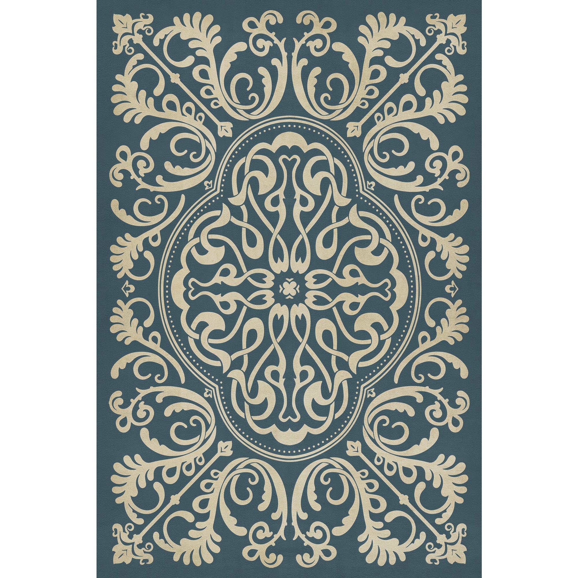 Pattern 39 Spades Vinyl Floor Cloth