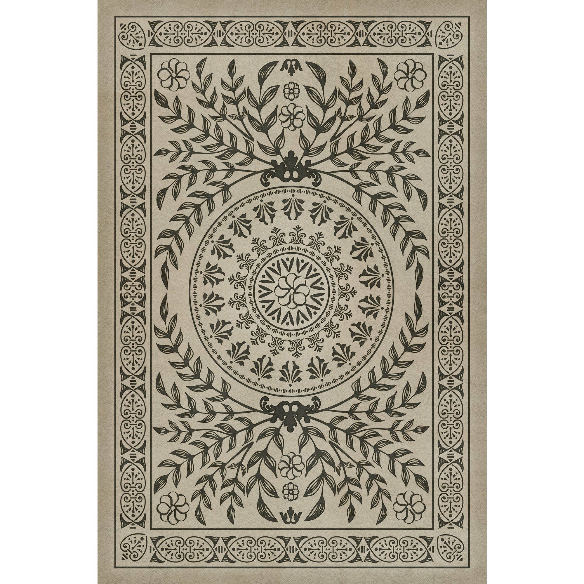 Pattern 40 Drummond Castle Vinyl Floor Cloth
