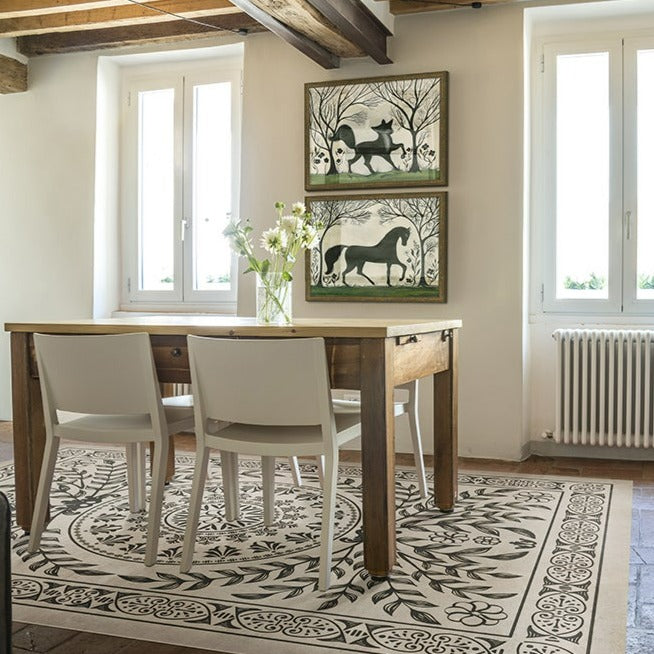 Pattern 40 Drummond Castle Vinyl Floor Cloth