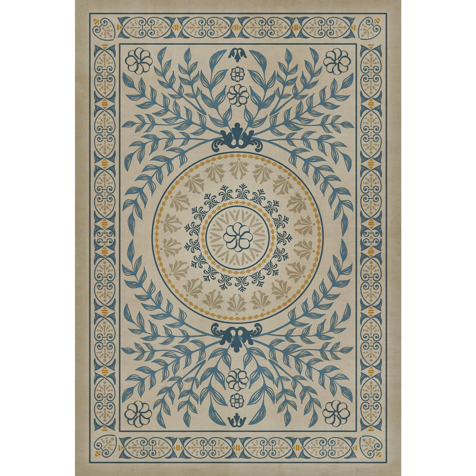 Pattern 40 Villa D'este Vinyl Floor Cloth