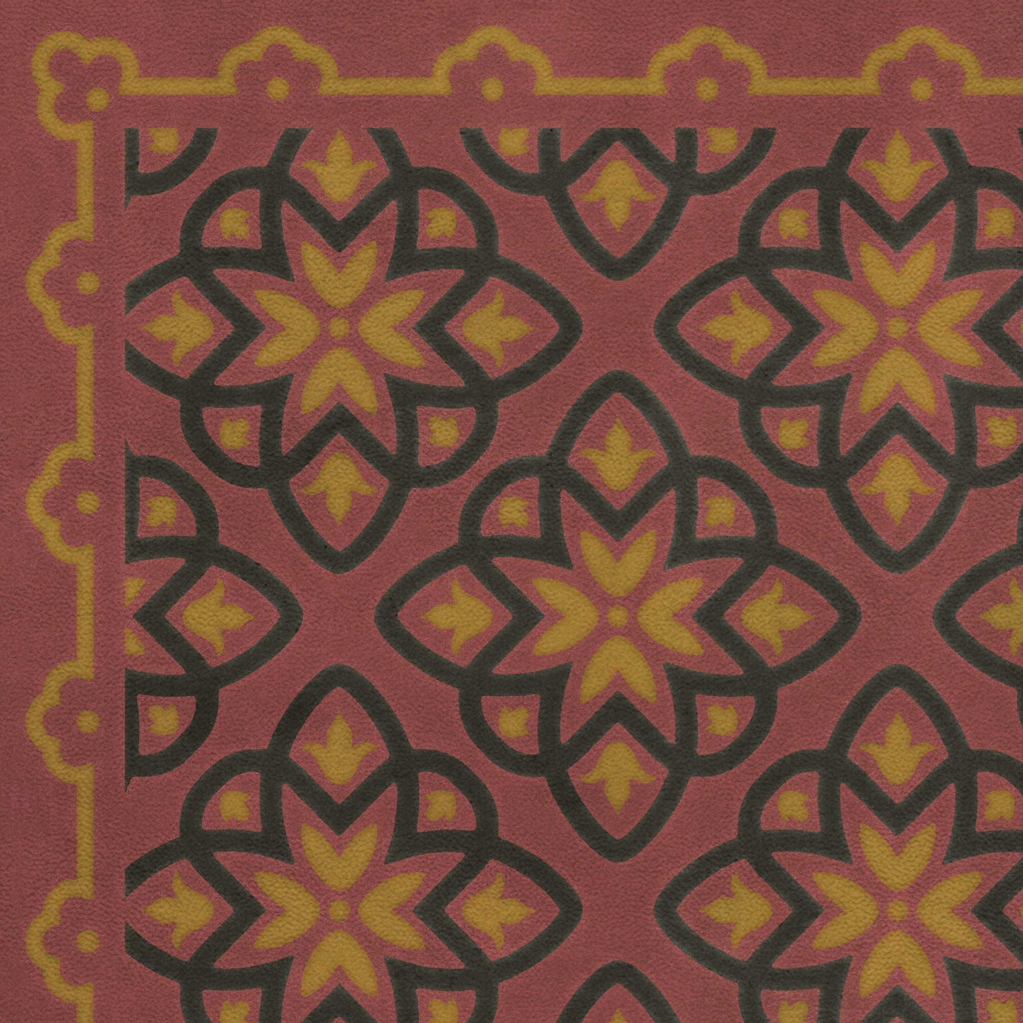 Pattern 45 Rubellus Vinyl Floor Cloth