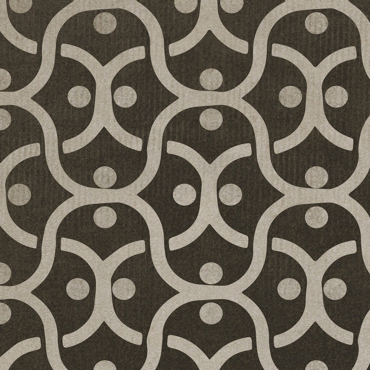 Pattern 47 Black Russian Vinyl Floor Cloth