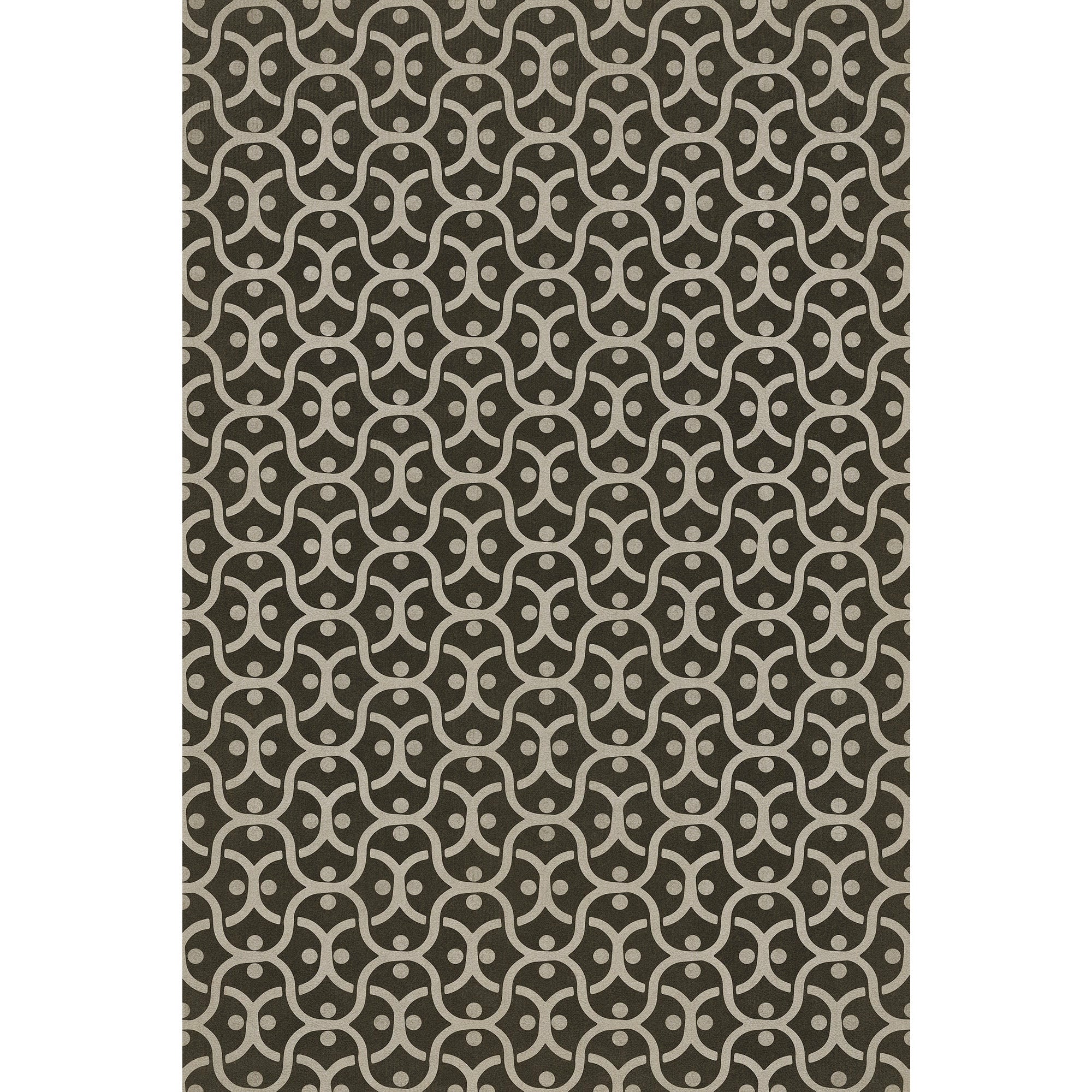 Pattern 47 Black Russian Vinyl Floor Cloth
