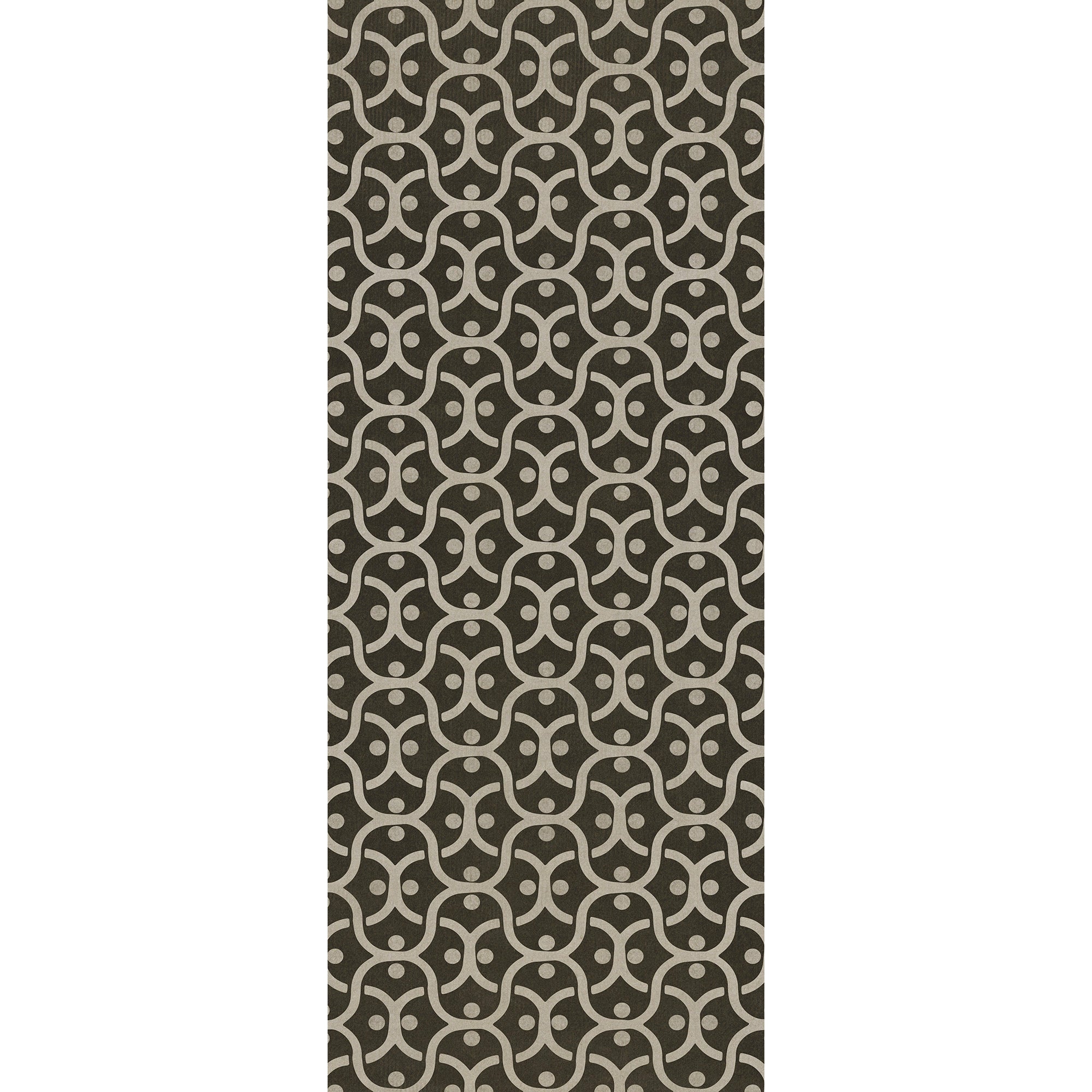 Pattern 47 Black Russian Vinyl Floor Cloth