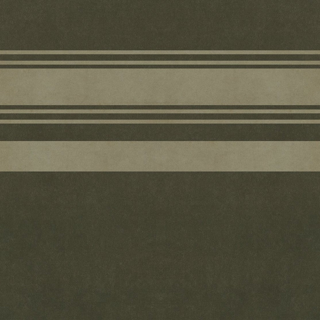 Pattern 50 Organic Stripes Black and Tan Vinyl Floor Cloth