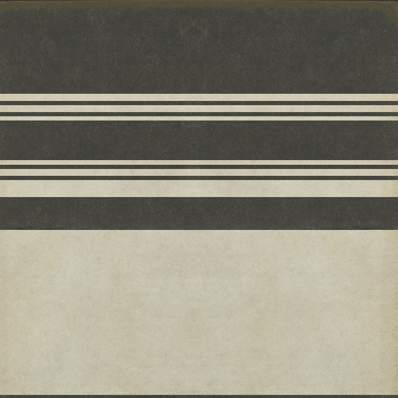 Pattern 50 Organic Stripes Black and White Vinyl Floor Cloth