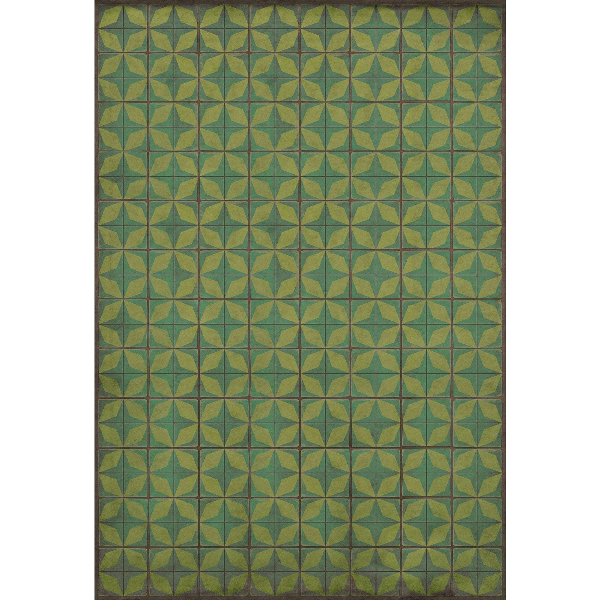 Pattern 54 All Systems Go Vinyl Floor Cloth