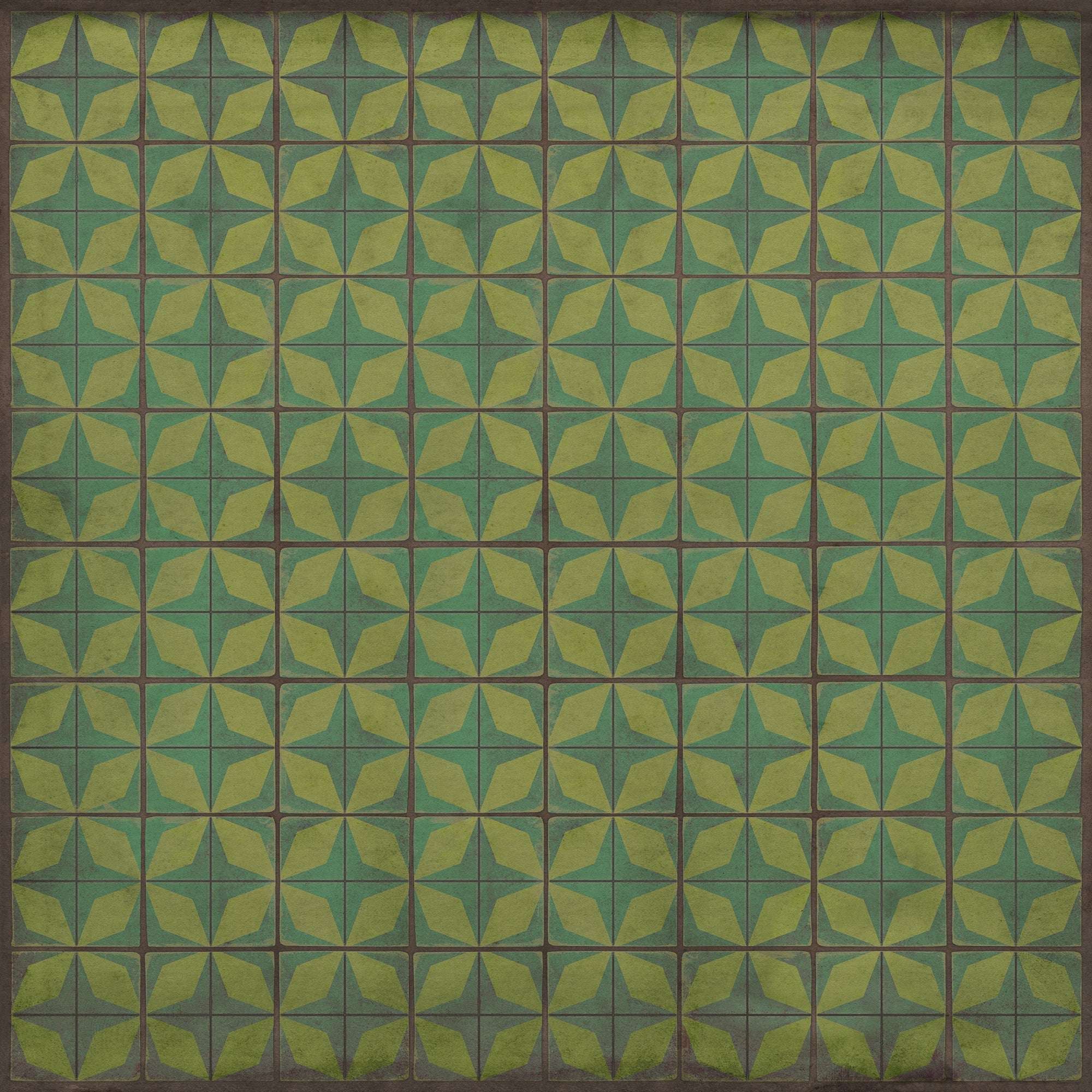 Pattern 54 All Systems Go Vinyl Floor Cloth