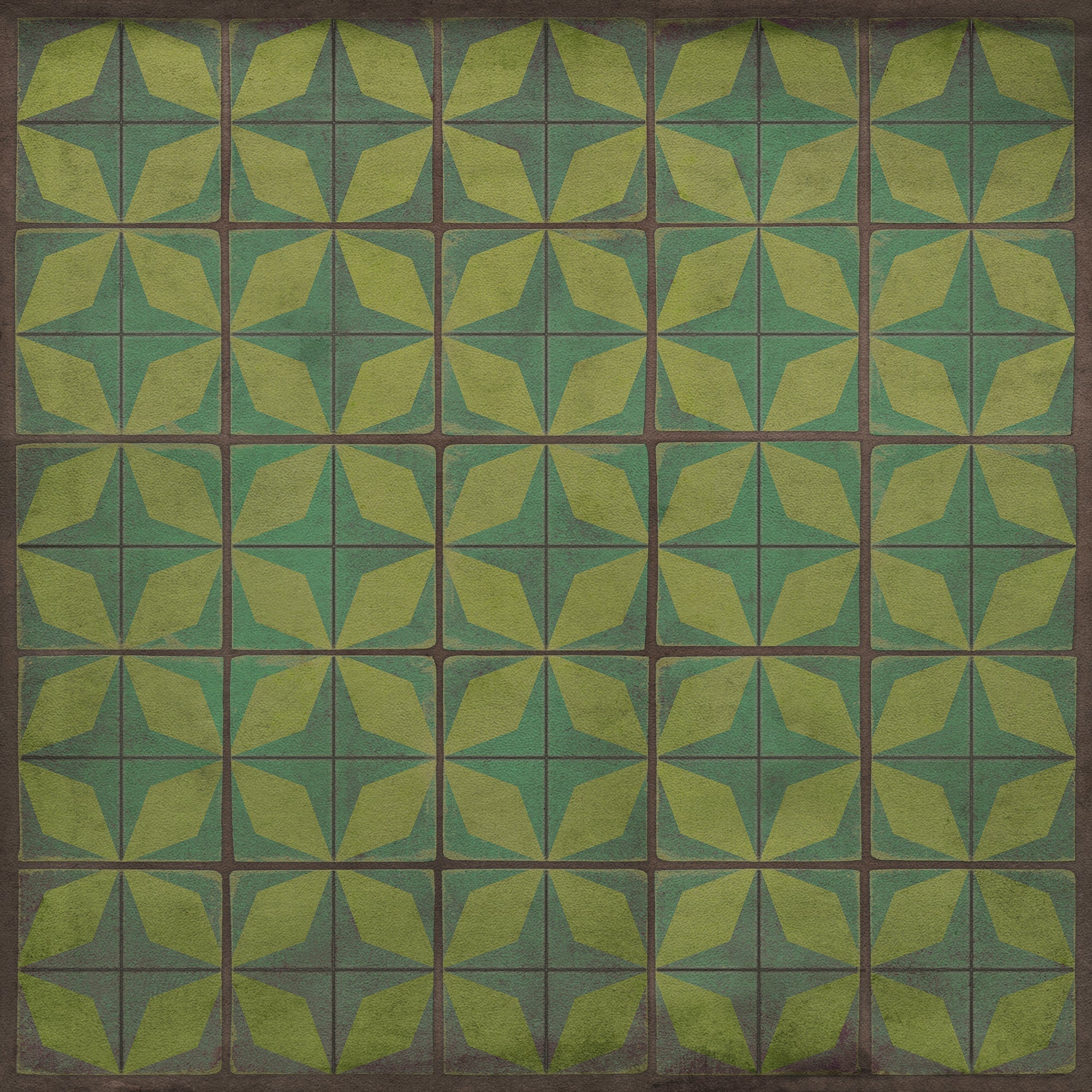 Pattern 54 All Systems Go Vinyl Floor Cloth