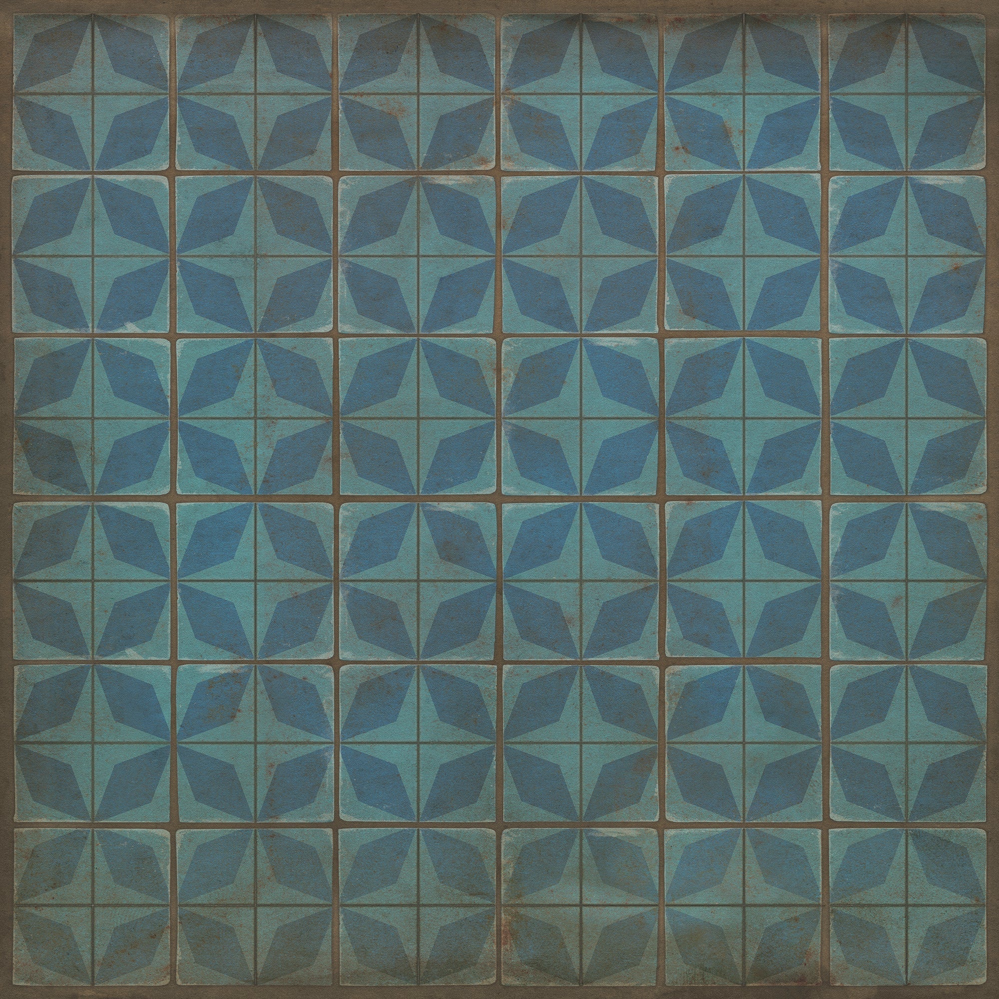 Pattern 54 Blue Moon Vinyl Floor Cloth