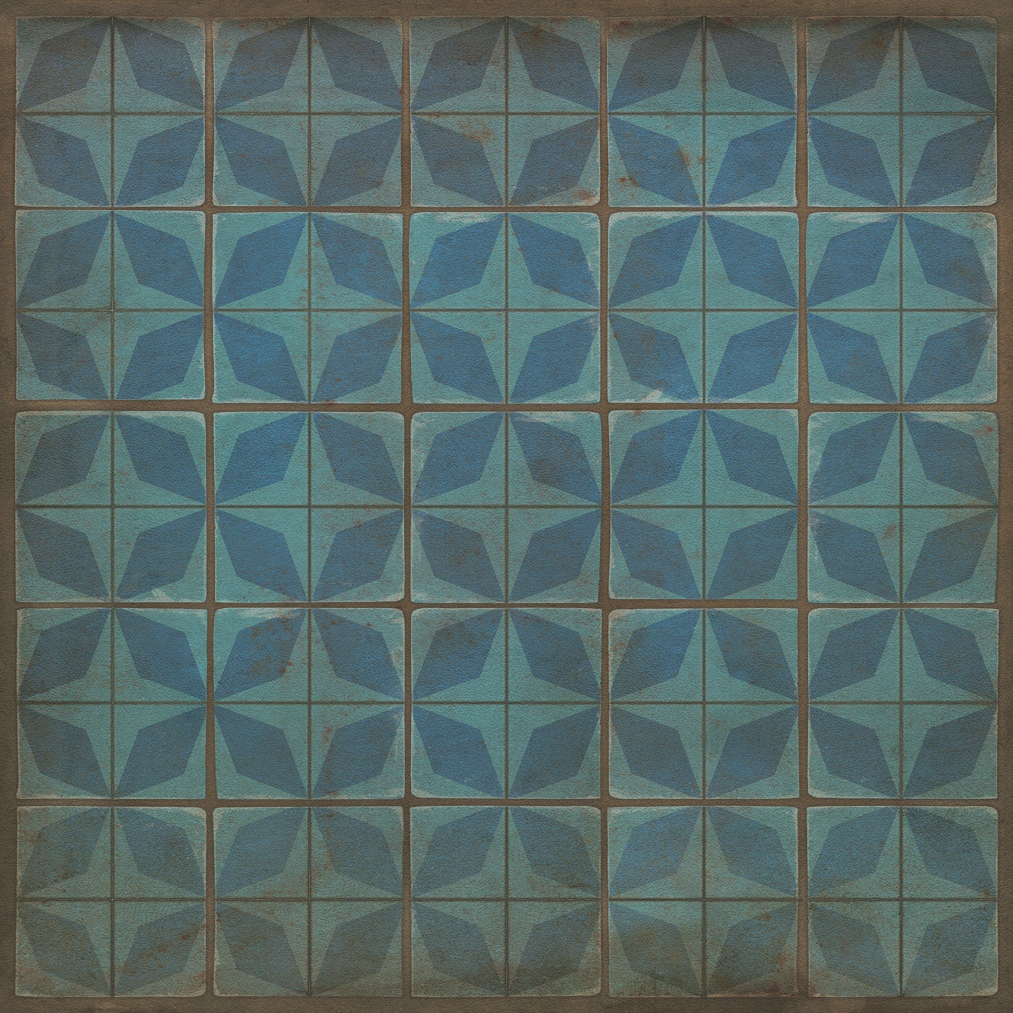 Pattern 54 Blue Moon Vinyl Floor Cloth