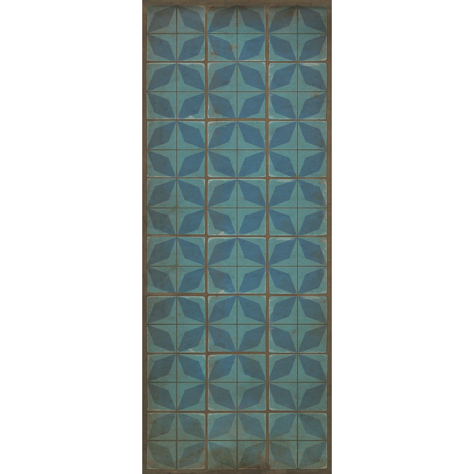 Pattern 54 Blue Moon Vinyl Floor Cloth