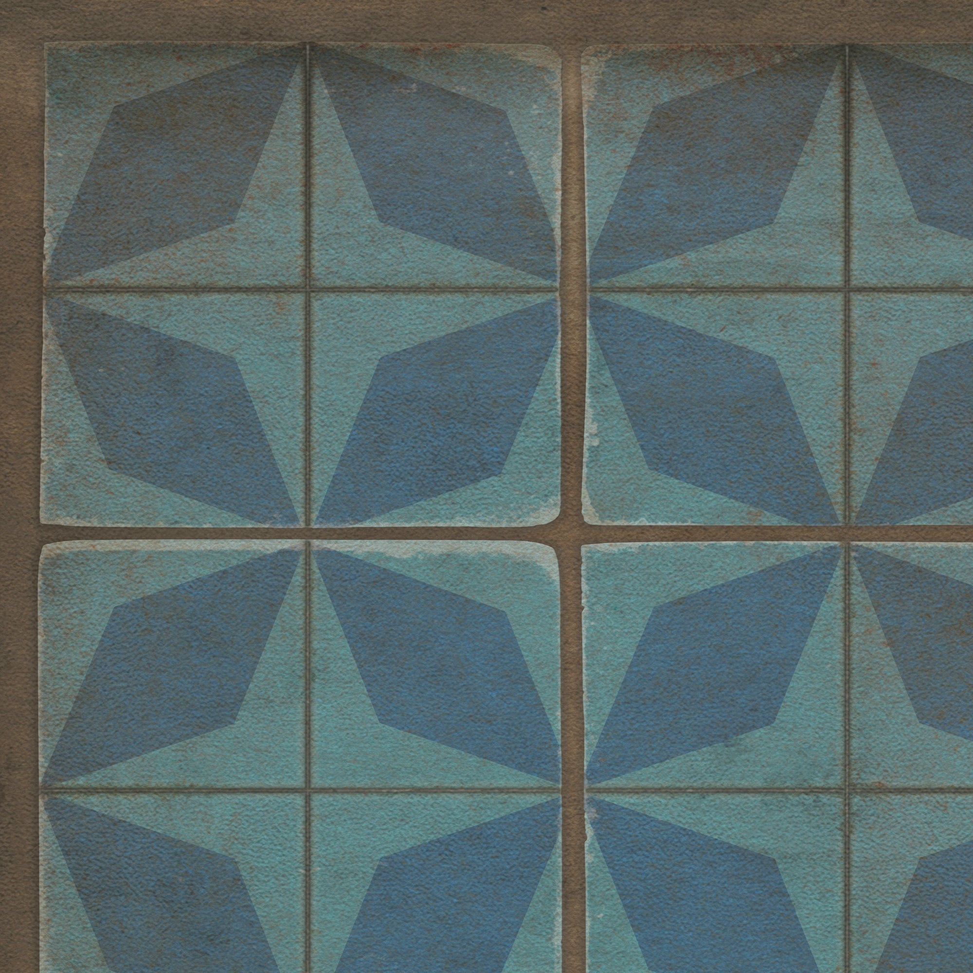 Pattern 54 Blue Moon Vinyl Floor Cloth