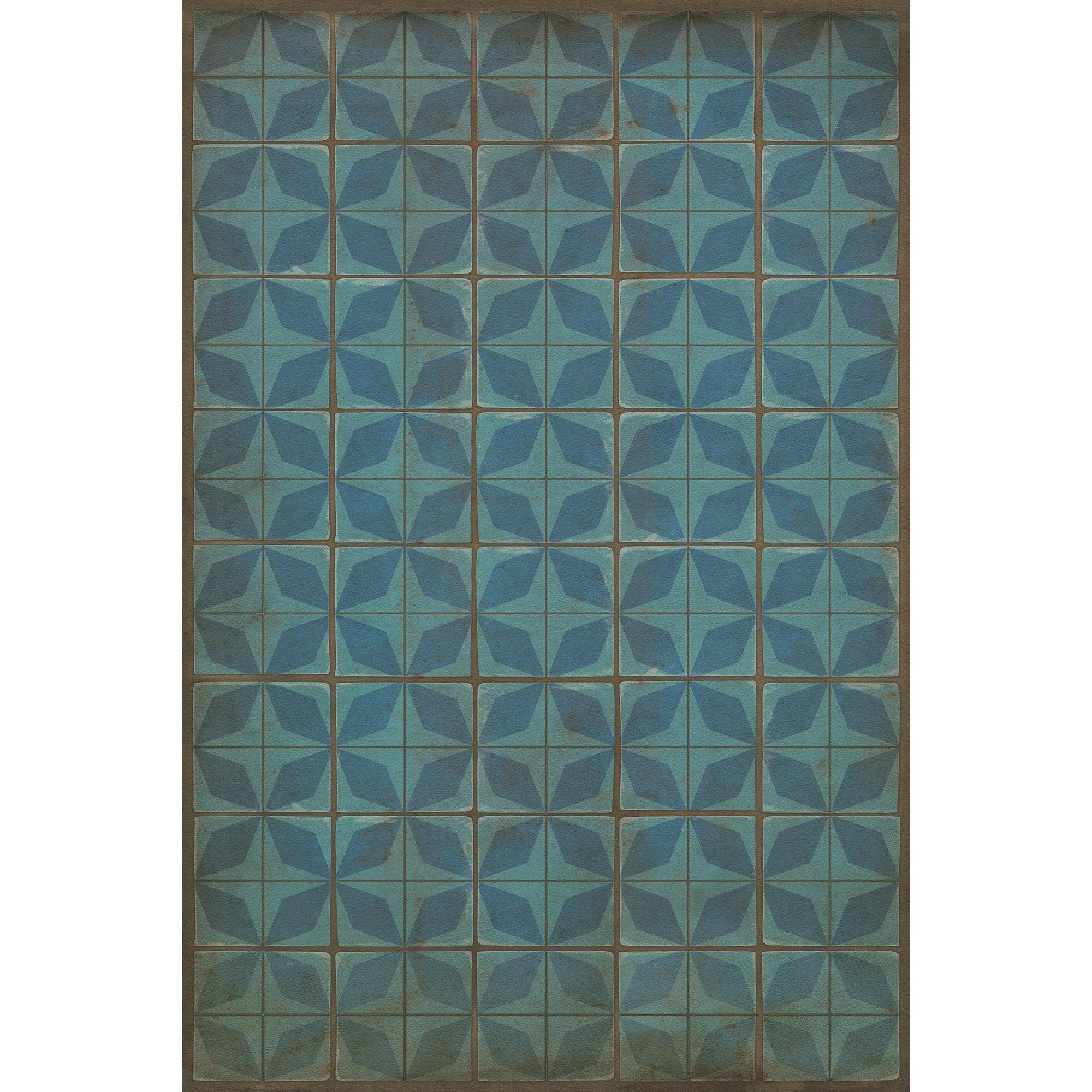 Pattern 54 Blue Moon Vinyl Floor Cloth