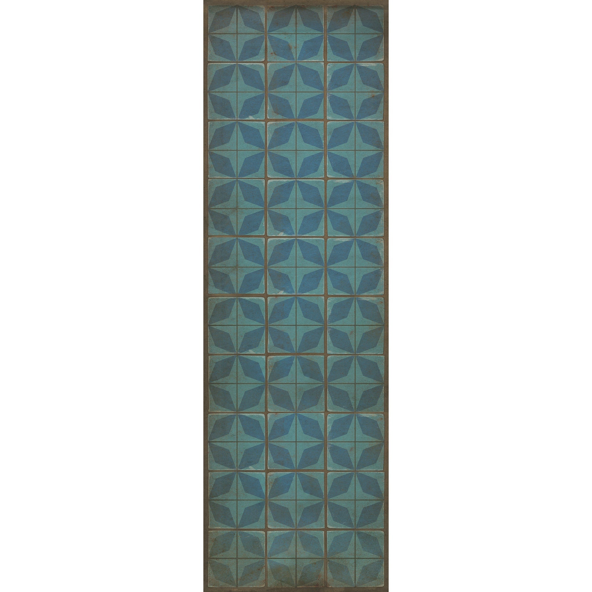 Pattern 54 Blue Moon Vinyl Floor Cloth