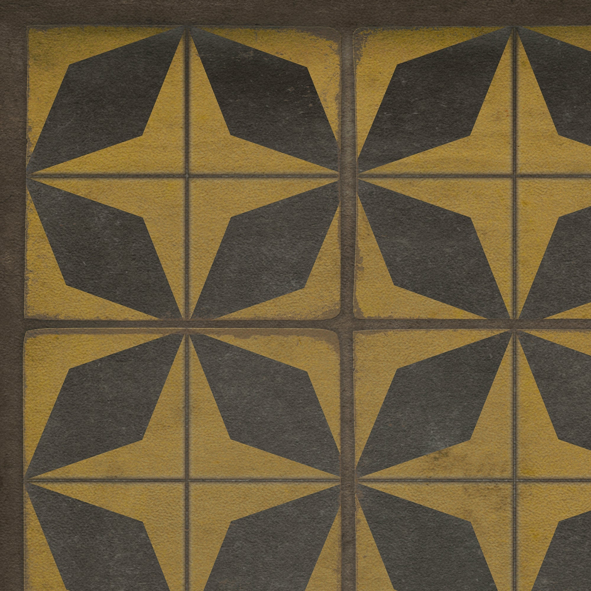 Pattern 54 Cosmic Ray Vinyl Floor Cloth