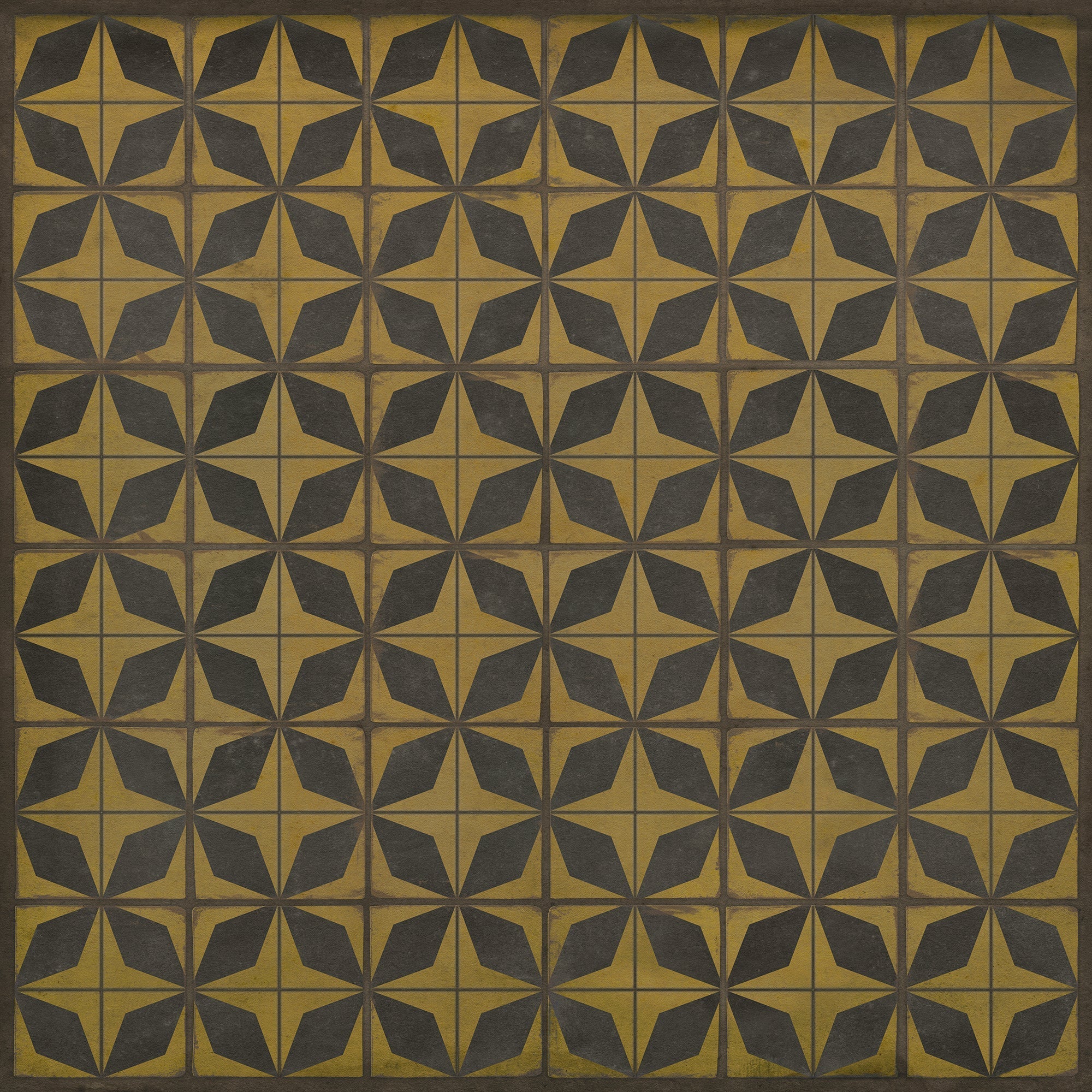 Pattern 54 Cosmic Ray Vinyl Floor Cloth