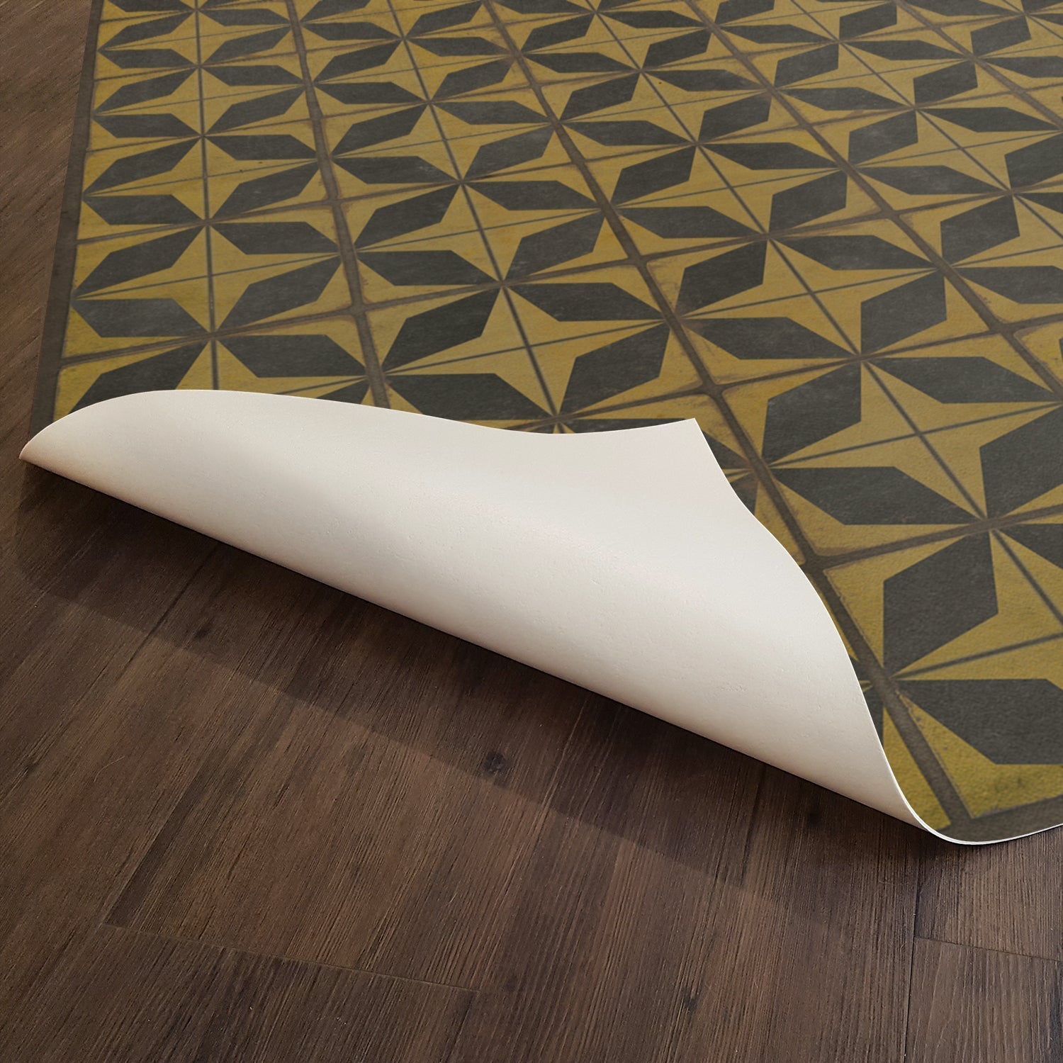 Pattern 54 Cosmic Ray Vinyl Floor Cloth