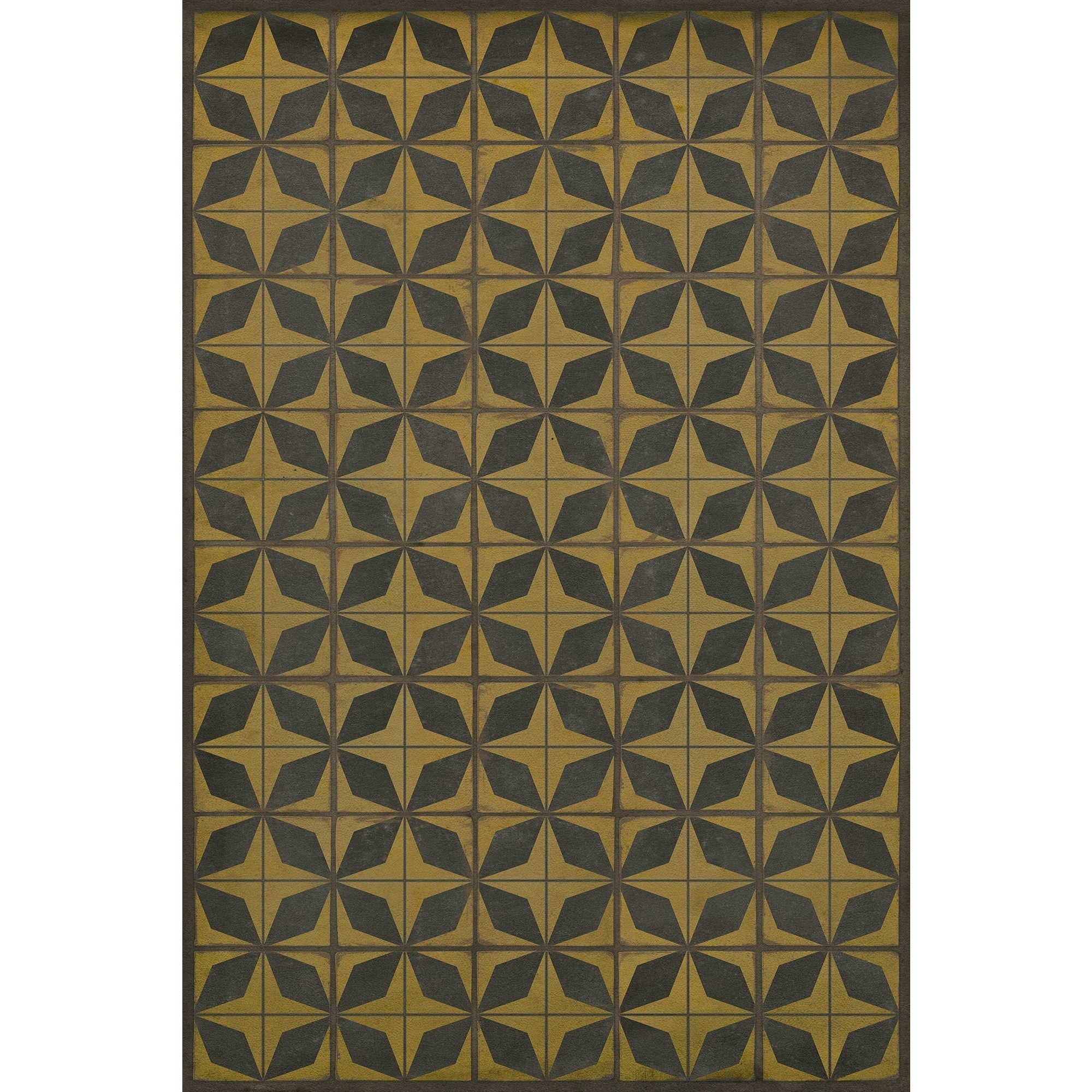 Pattern 54 Cosmic Ray Vinyl Floor Cloth