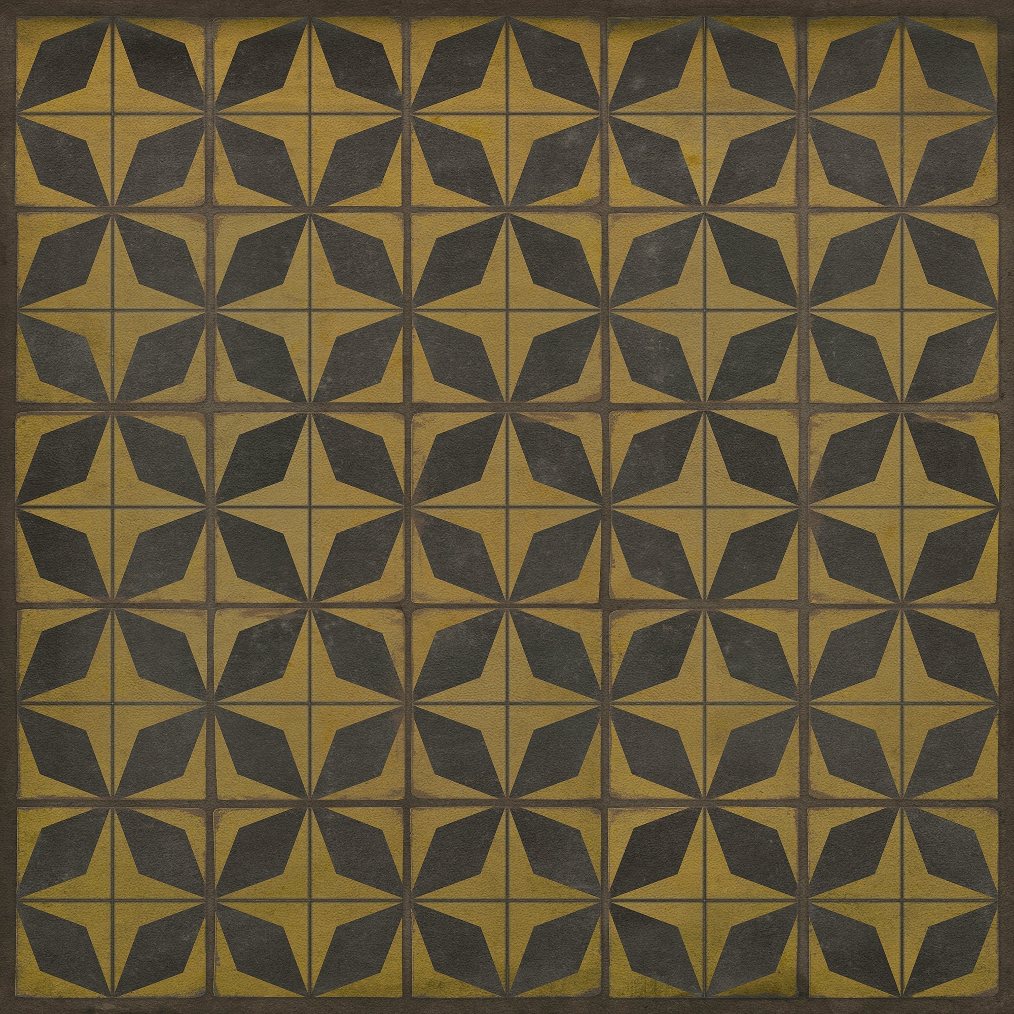 Pattern 54 Cosmic Ray Vinyl Floor Cloth