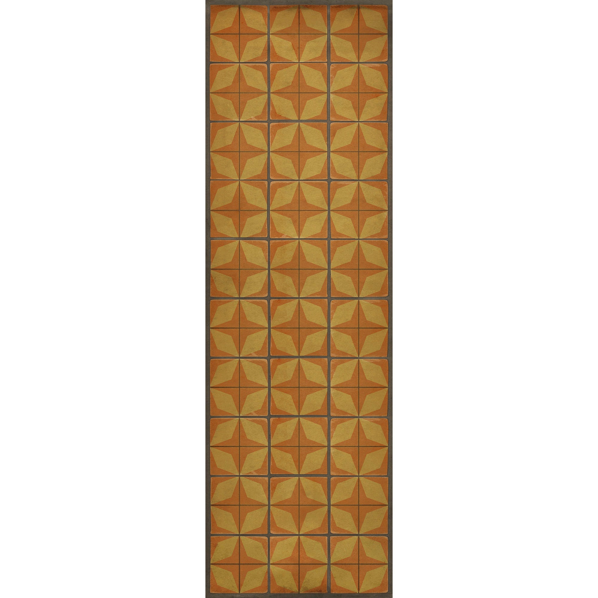 Pattern 54 Fireball Vinyl Floor Cloth