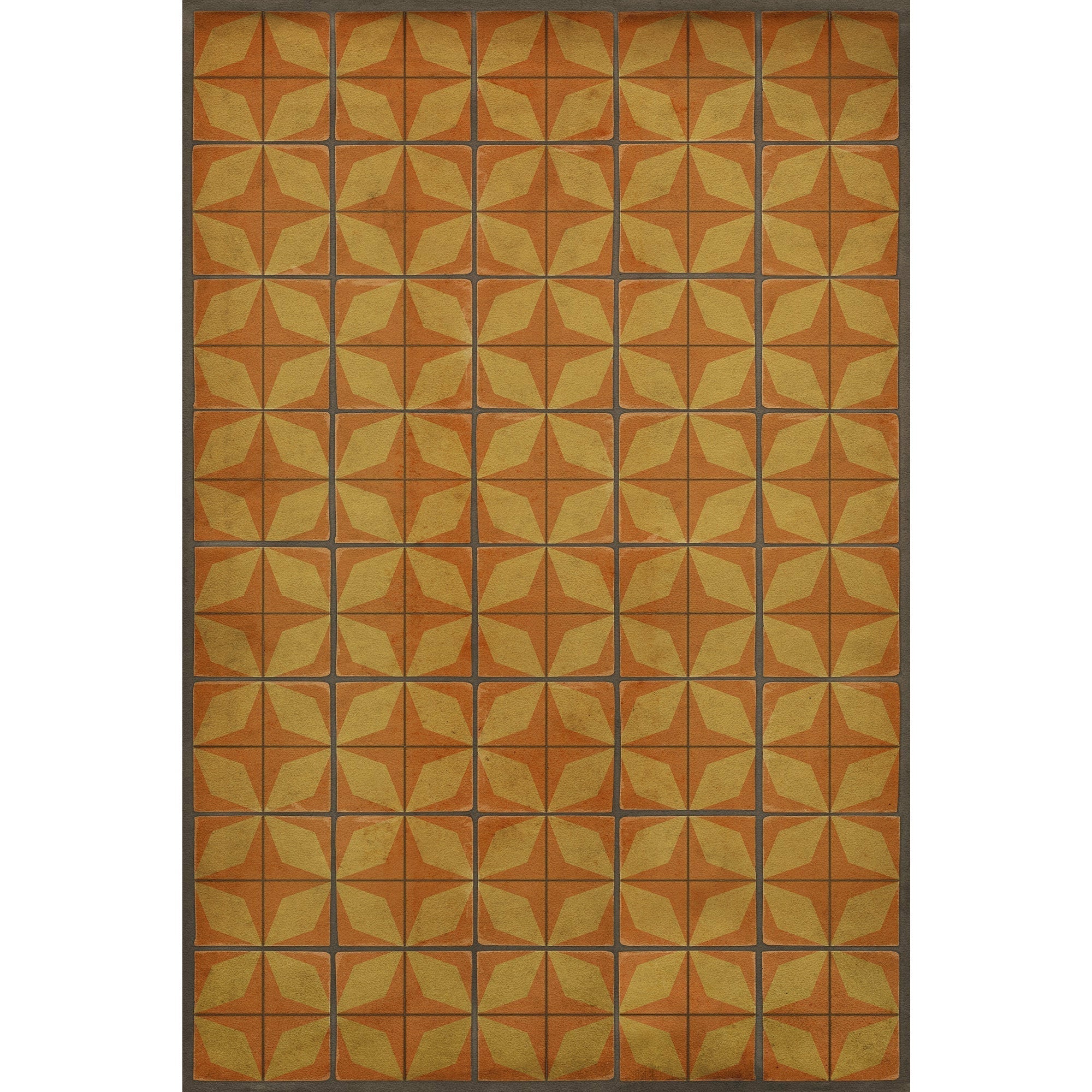 Pattern 54 Fireball Vinyl Floor Cloth