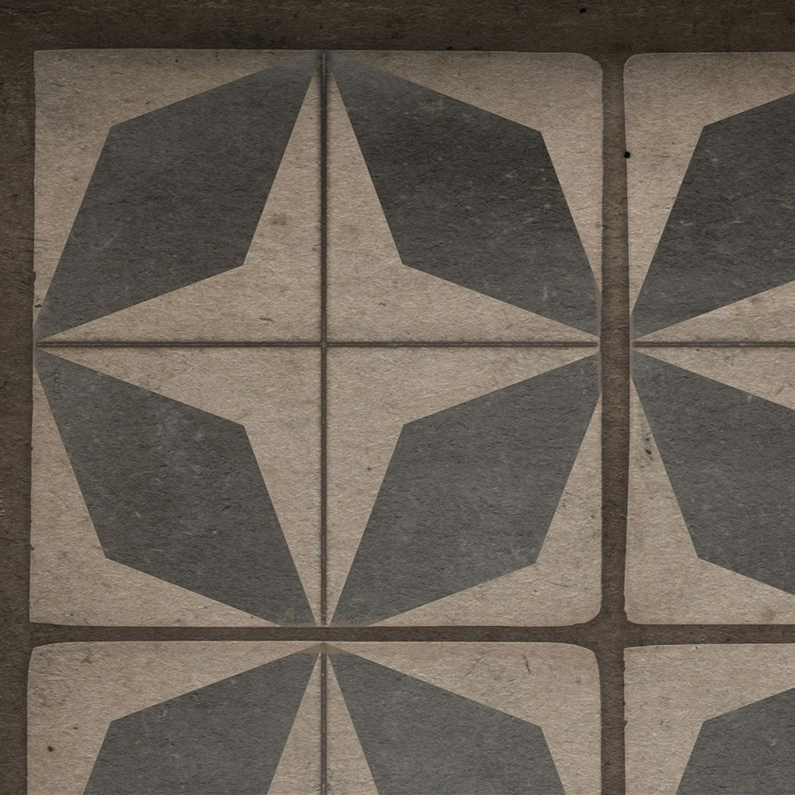 Pattern 54 Galactic Vinyl Floor Cloth