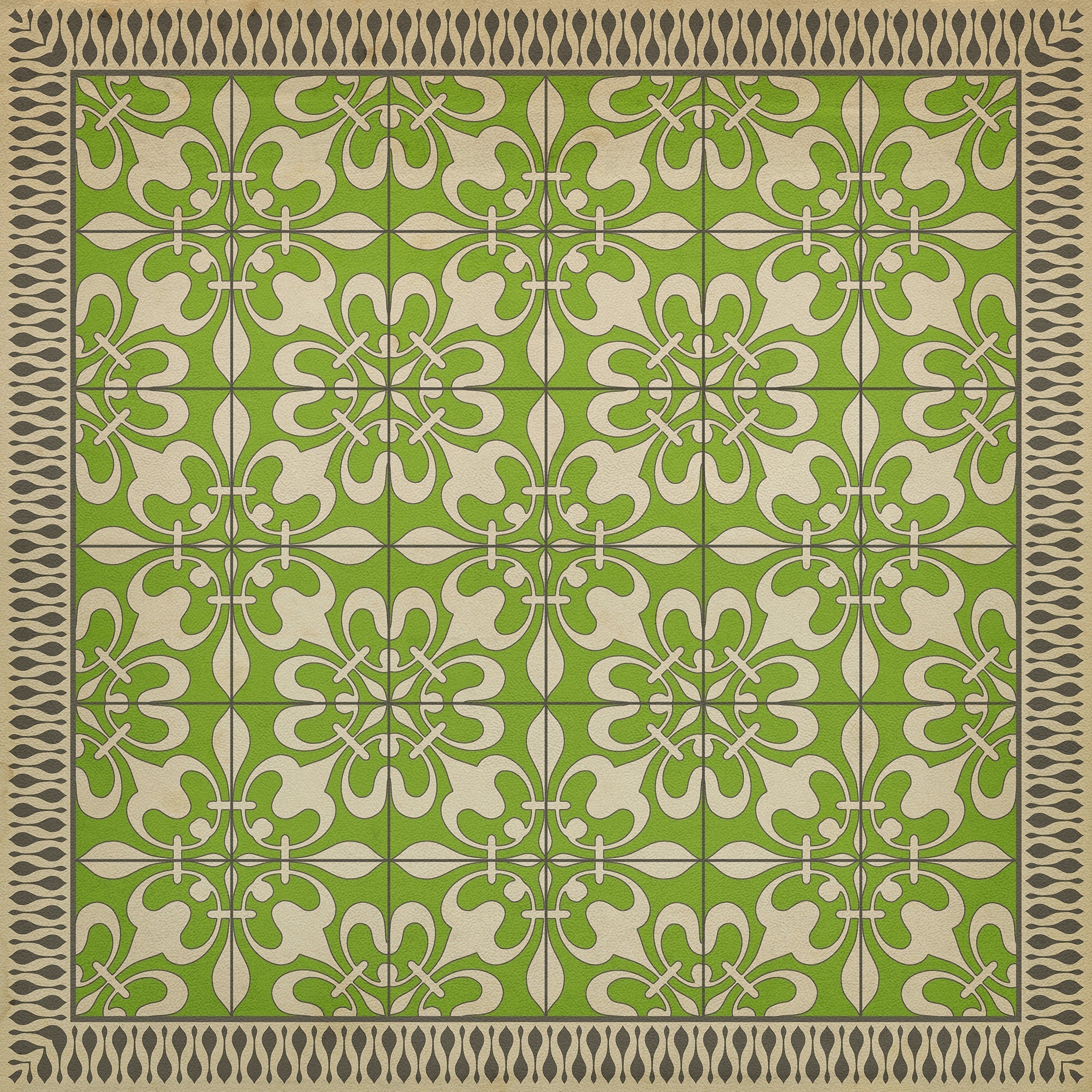 Pattern 55 Field Day Vinyl Floor Cloth