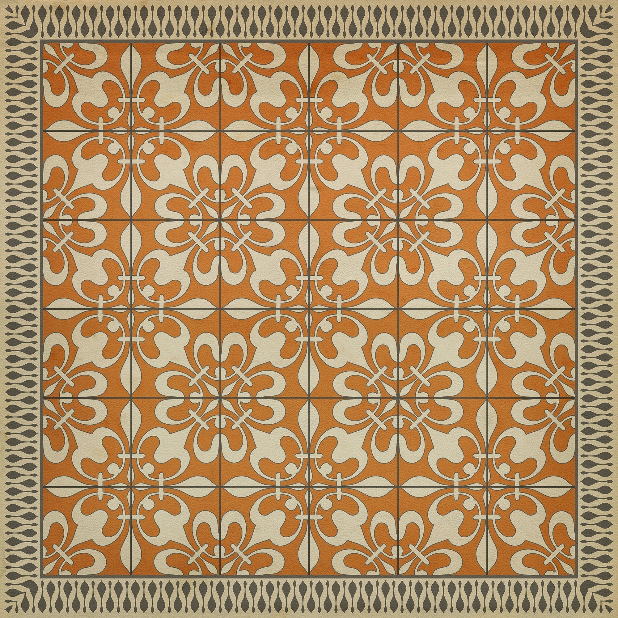 Pattern 55 The Heat Of Summer Vinyl Floor Cloth