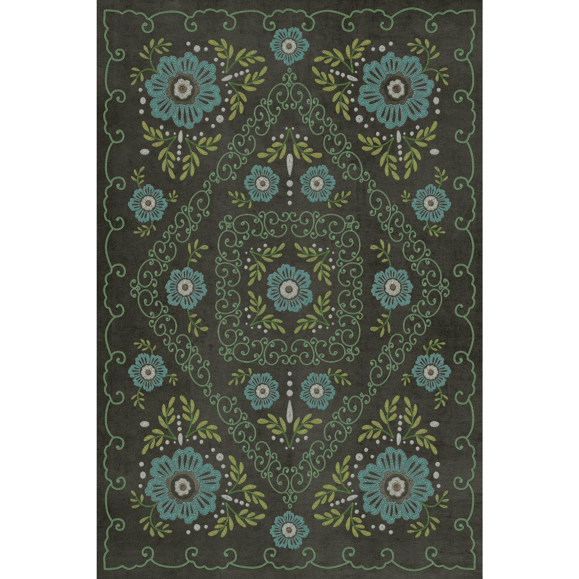 Pattern 69 A Mere Formality Vinyl Floor Cloth