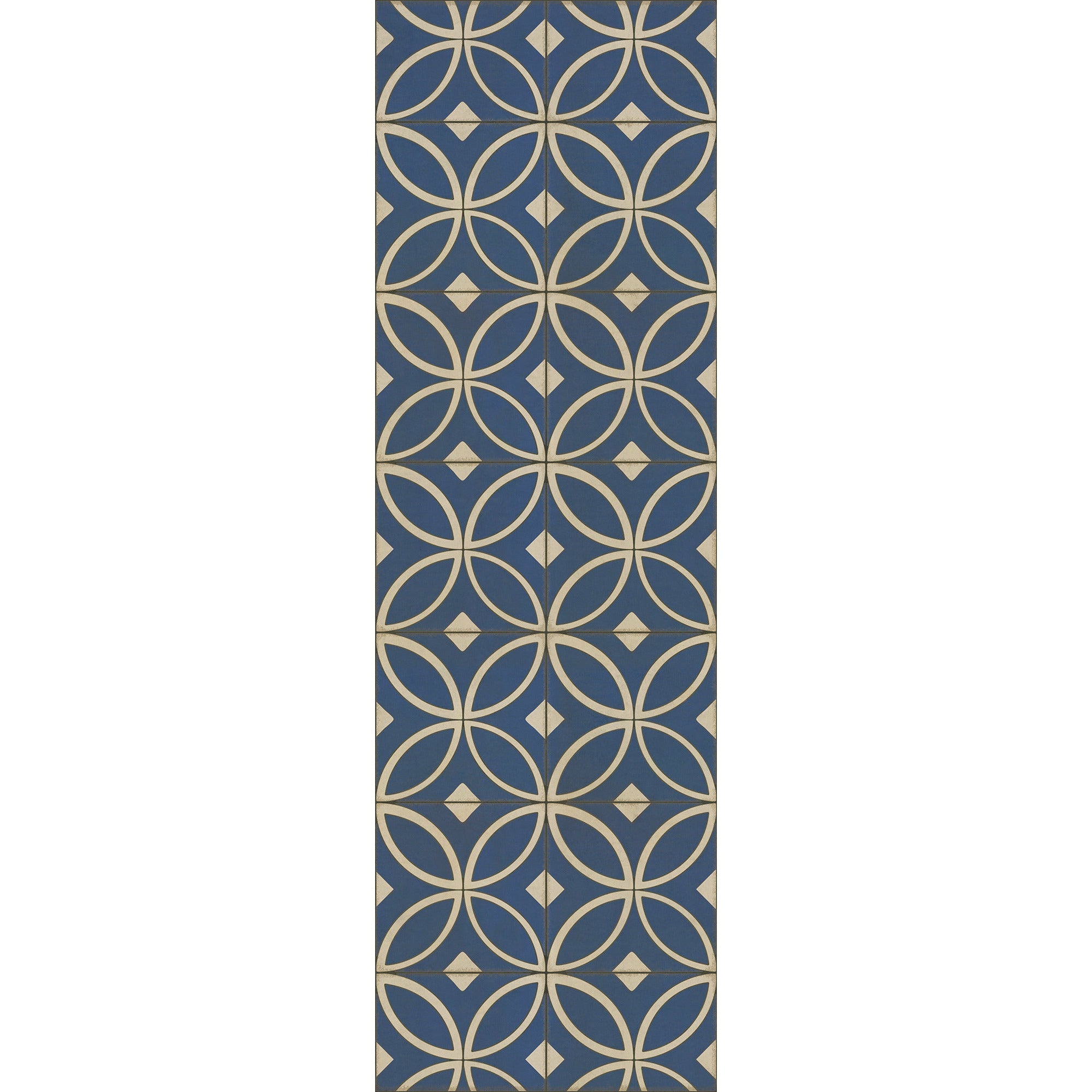 Pattern 70 Dress Blues Vinyl Floor Cloth