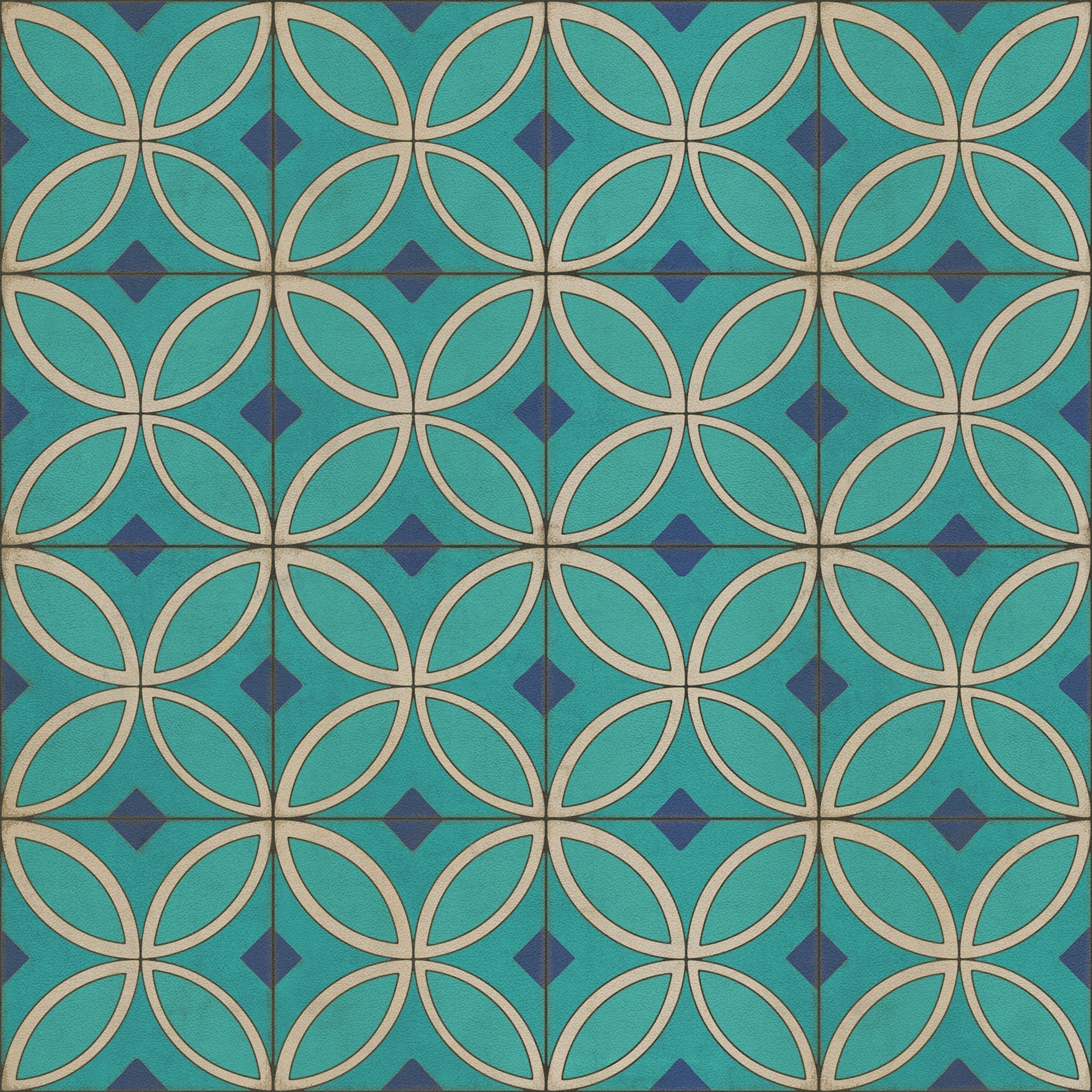 Pattern 70 Echoes From The Bells Vinyl Floor Cloth