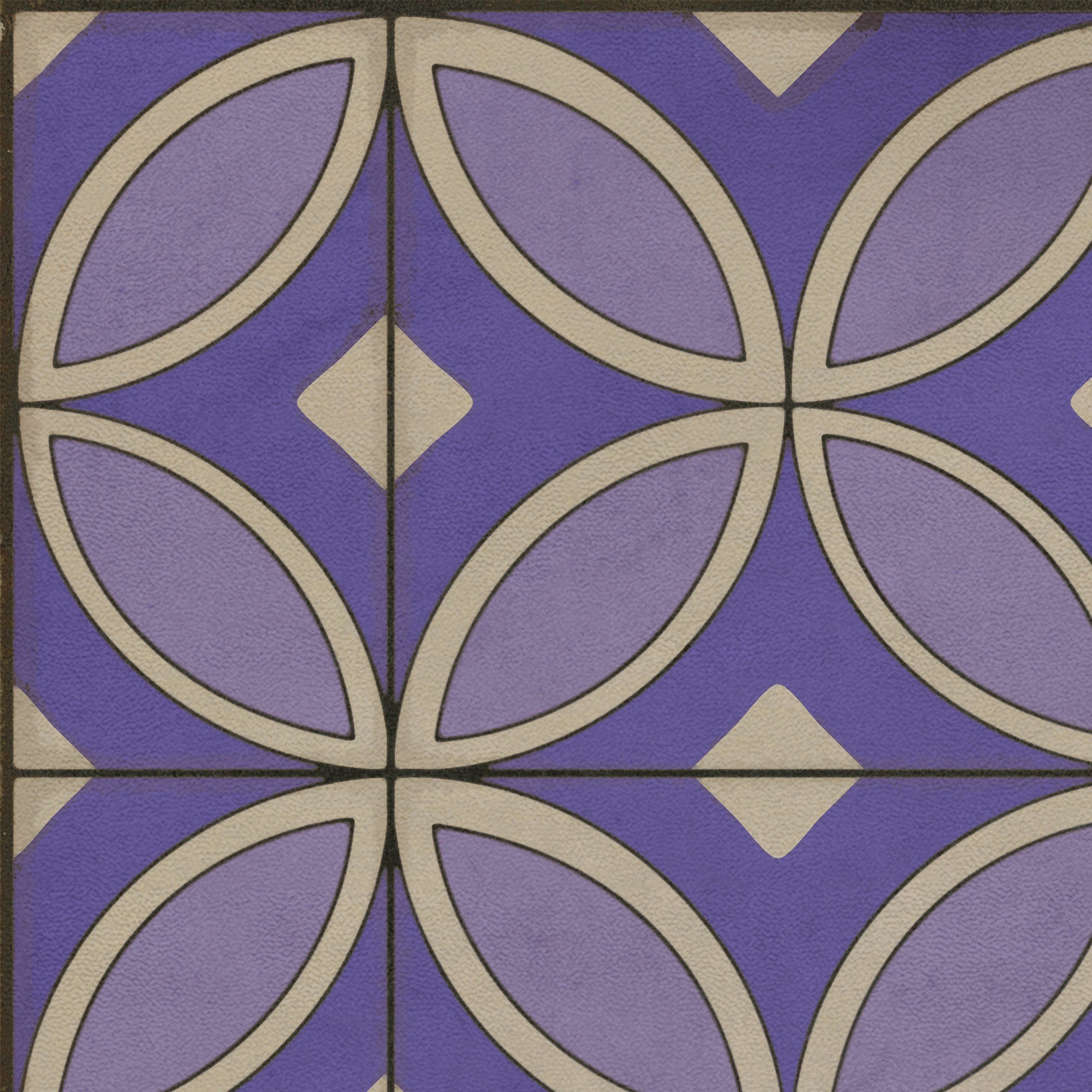 Pattern 70 Waltzing With Violets In Our Hair Vinyl Floor Cloth